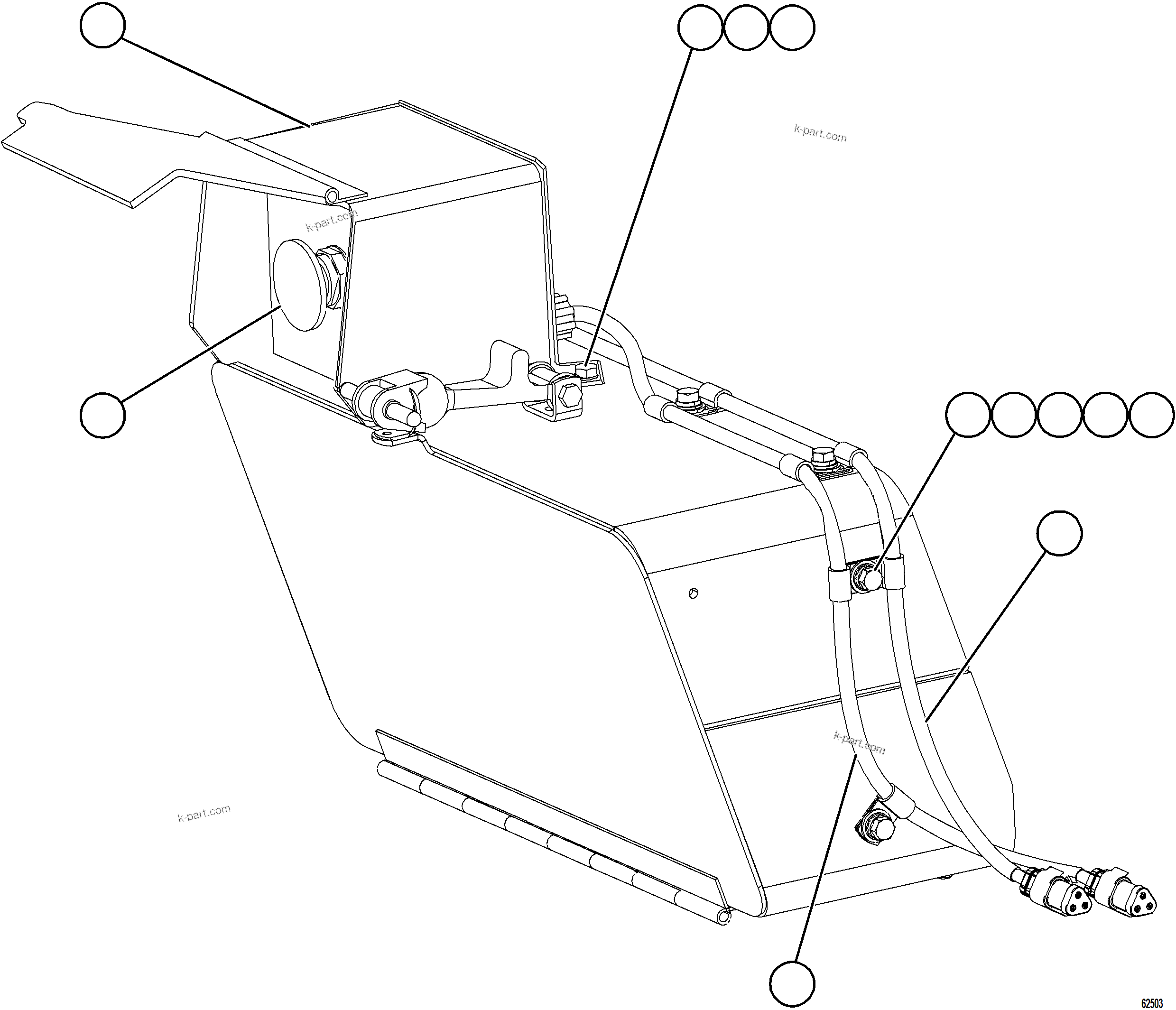Komatsu parts book diagram for AFE59-FW 930E-4 S/N A31849 & A31860  CERREJON: EMERGENCY SHUTDOWN SWITCH