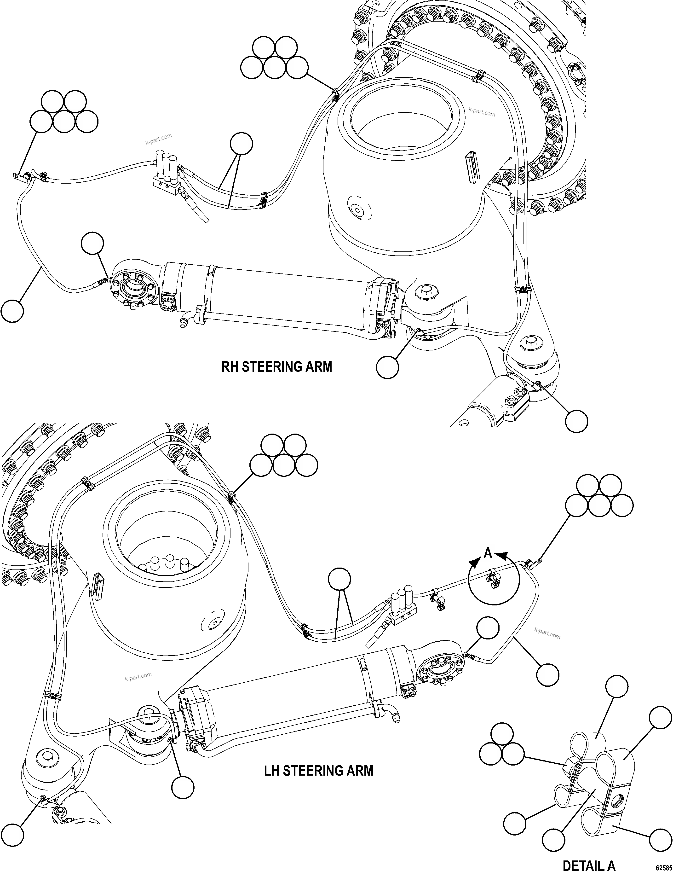 Komatsu parts book diagram for AFE59-FW 930E-4 S/N A31849 & A31860  CERREJON: AUTOMATIC LUBRICATION SYSTEM    2/4