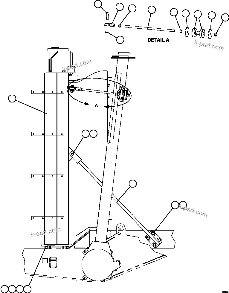 Komatsu parts book diagram for AFE59-FY 930E-4 S/N A31856 - A31859  JWANENG: RADIATOR INSTALLATION