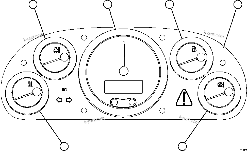 Komatsu parts book diagram for AFE59-FY 930E-4 S/N A31856 - A31859  JWANENG: GAUGE PANEL