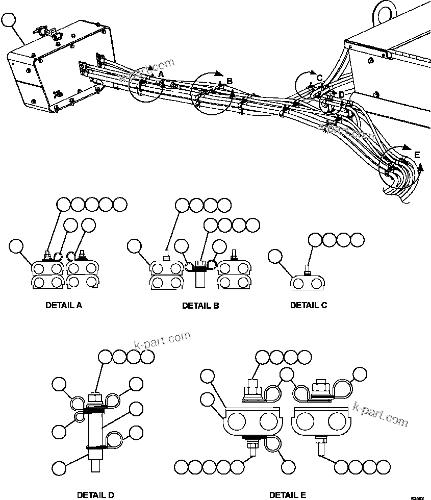 Komatsu parts book diagram for AFE59-FY 930E-4 S/N A31856 - A31859  JWANENG: ISOLATION BOX WIRING   1/2