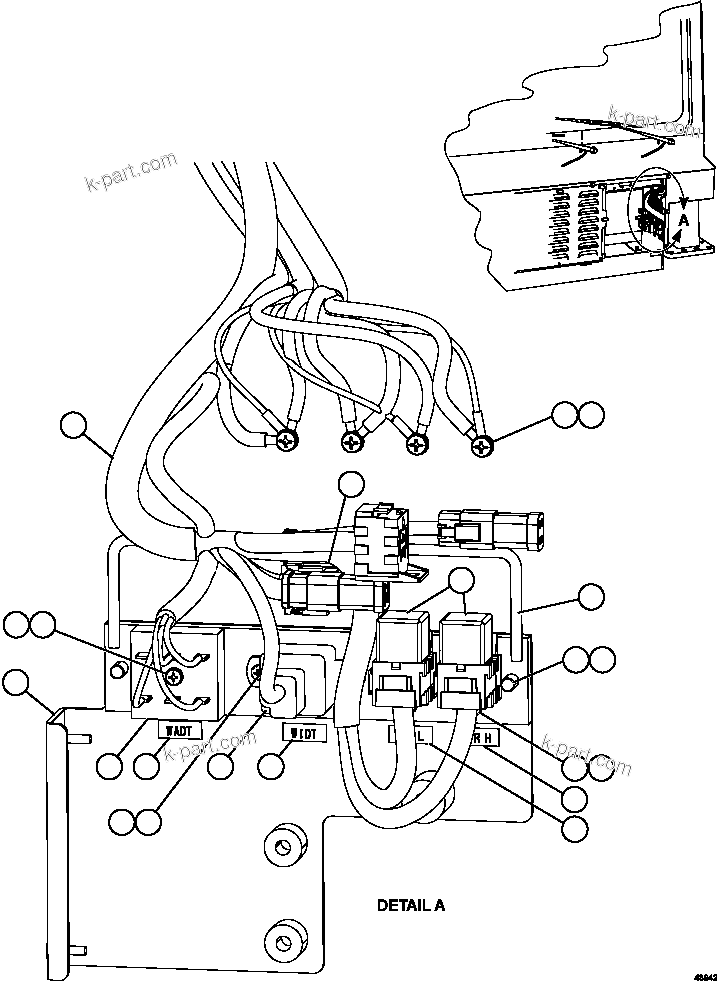 Komatsu parts book diagram for AFE59-FY 930E-4 S/N A31856 - A31859  JWANENG: WIPER/WASHER TIMER DELAY MODULES