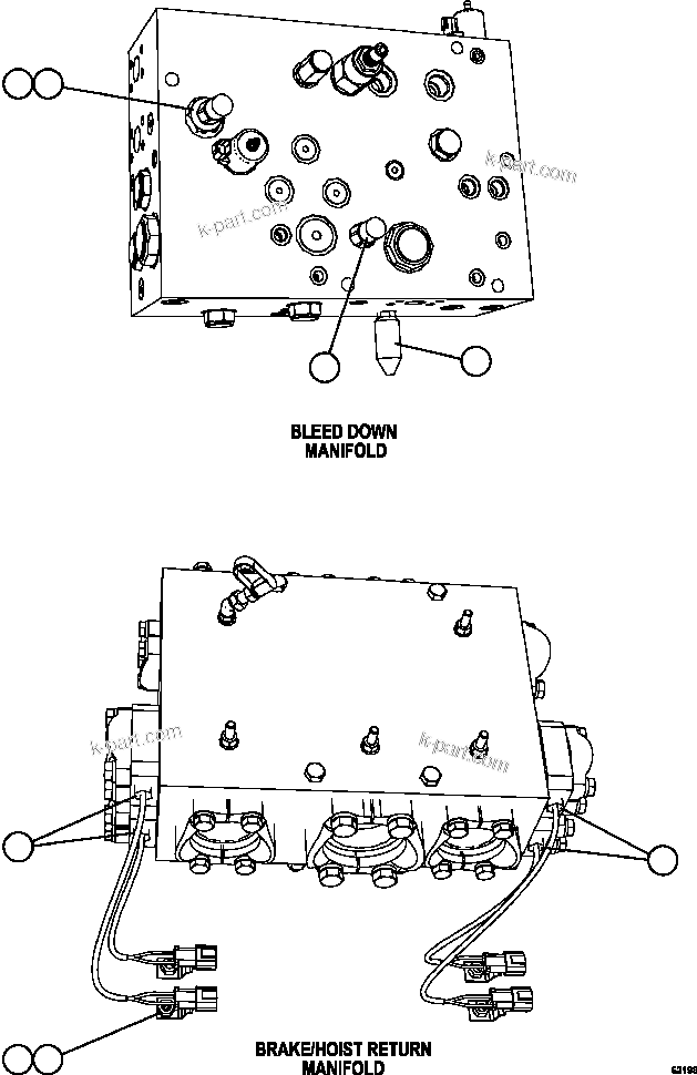 Komatsu parts book diagram for AFE59-FY 930E-4 S/N A31856 - A31859  JWANENG: MANIFOLD SWITCHES & SENSORS