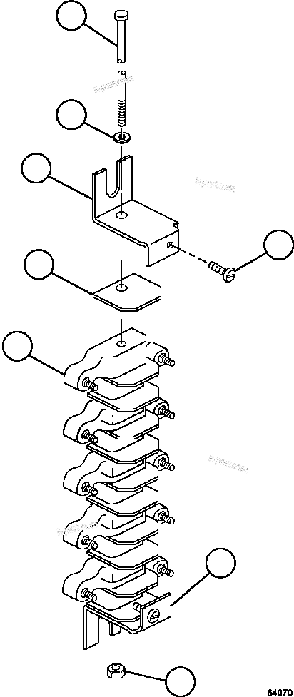 Komatsu parts book diagram for AFE59-FY 930E-4 S/N A31856 - A31859  JWANENG: TERMINAL BOARD          VS8192