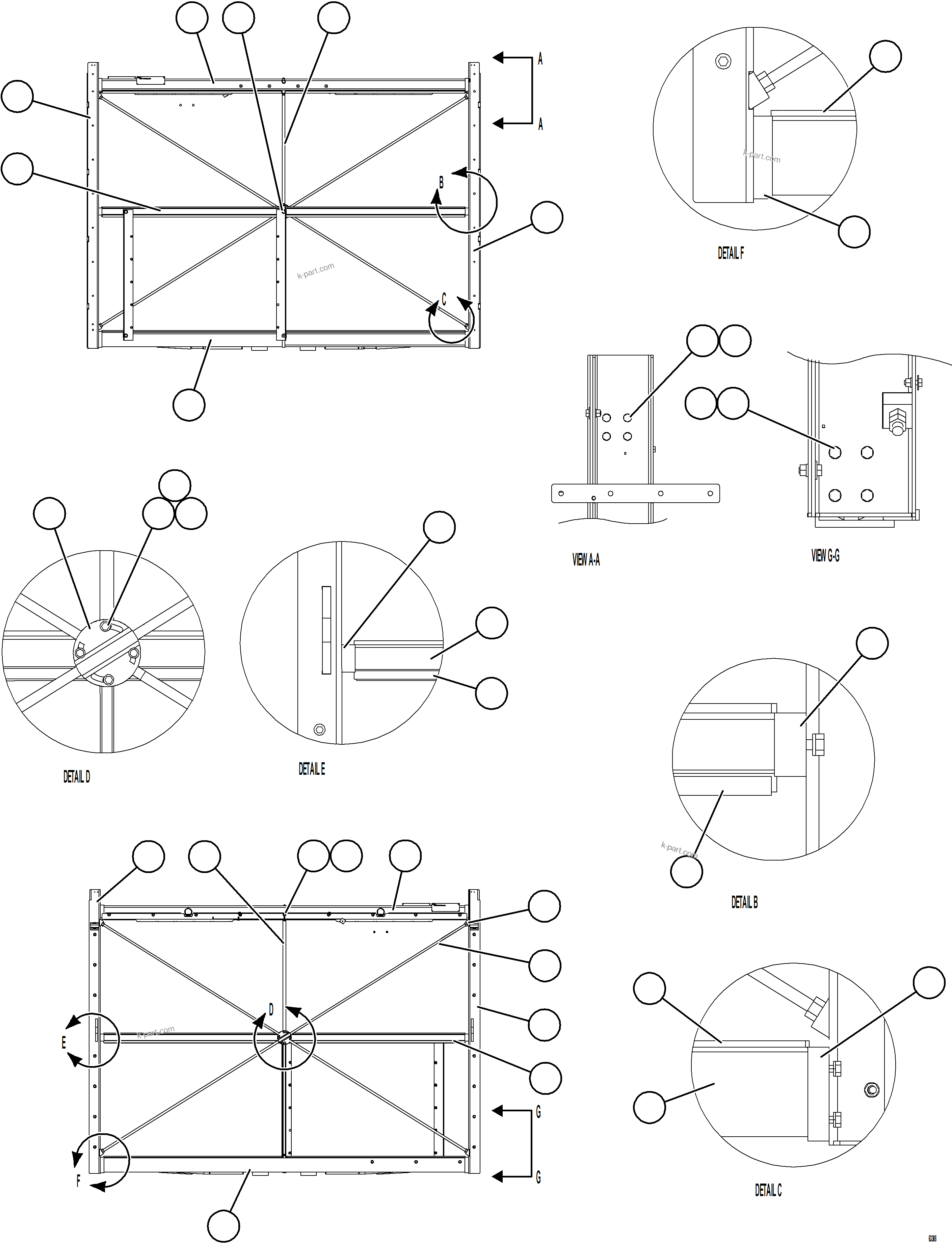 Komatsu parts book diagram for AFE59-GH 930E-4 S/N A31966 - A31967  PENASQUITO: LOW & HIGH TEMPERATURE CORES