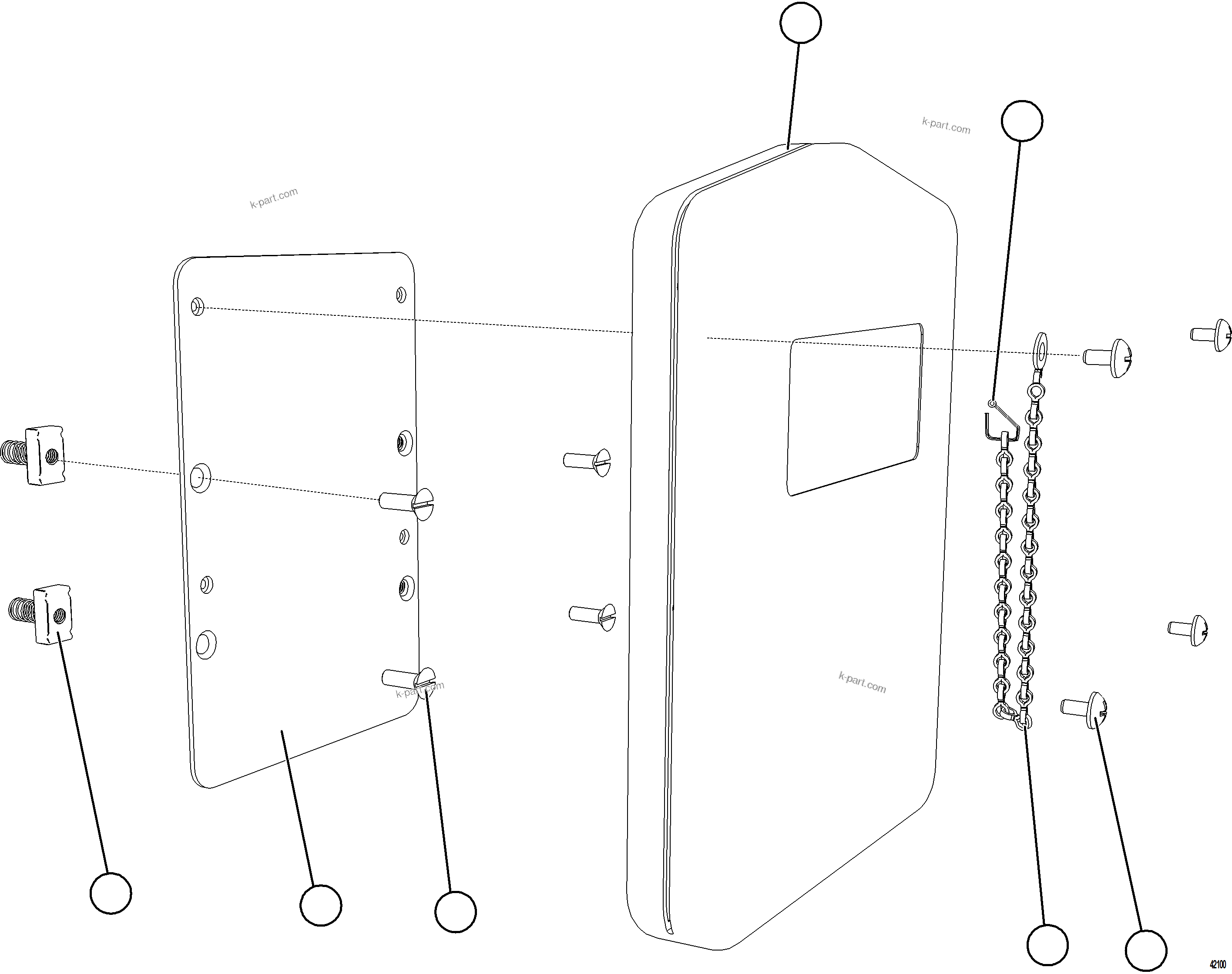 Komatsu parts book diagram for AFE59-GH 930E-4 S/N A31966 - A31967  PENASQUITO: MANUAL HOLDER