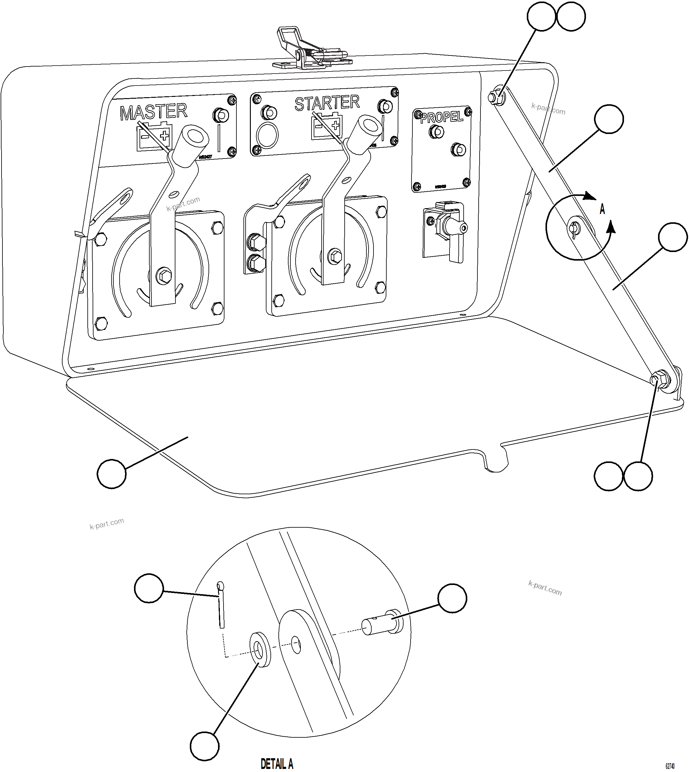 Komatsu parts book diagram for AFE59-GH 930E-4 S/N A31966 - A31967  PENASQUITO: ISOLATION BOX    3/3    58F-06-41090