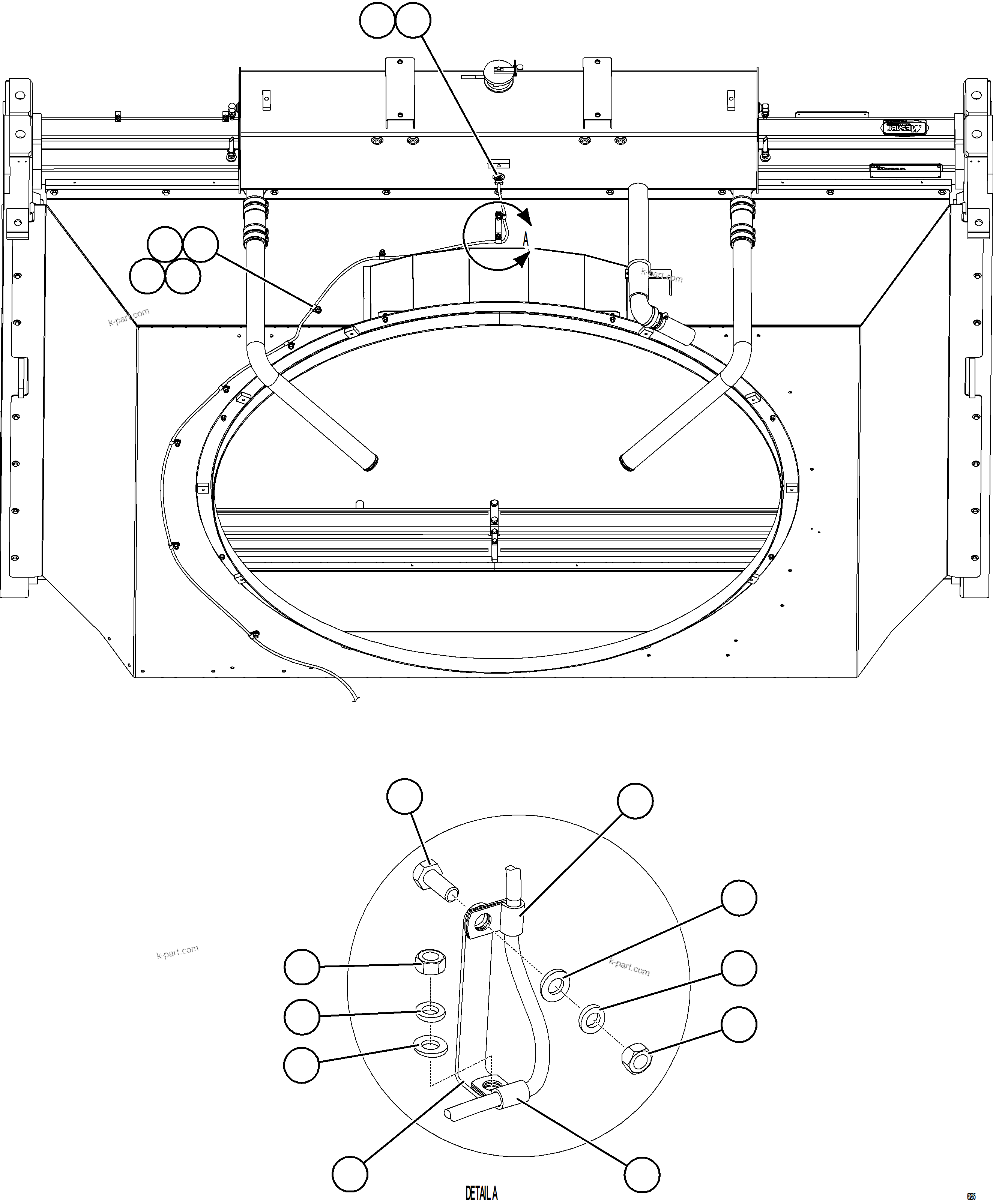 Komatsu parts book diagram for AFE59-GH 930E-4 S/N A31966 - A31967  PENASQUITO: COOLANT LEVEL SWITCH INSTALLATION