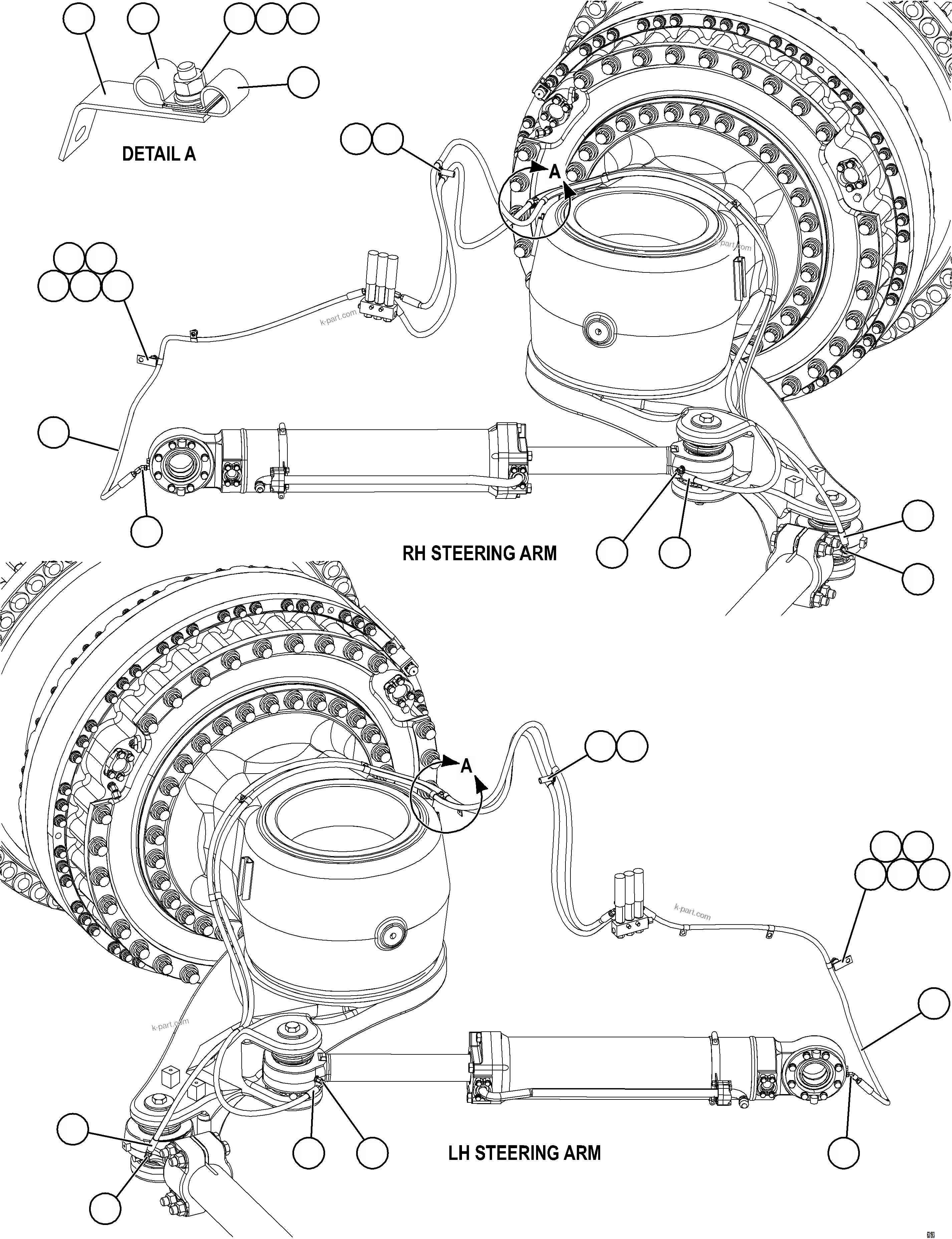 Komatsu parts book diagram for AFE59-GH 930E-4 S/N A31966 - A31967  PENASQUITO: AUTOMATIC LUBRICATION SYSTEM    2/4