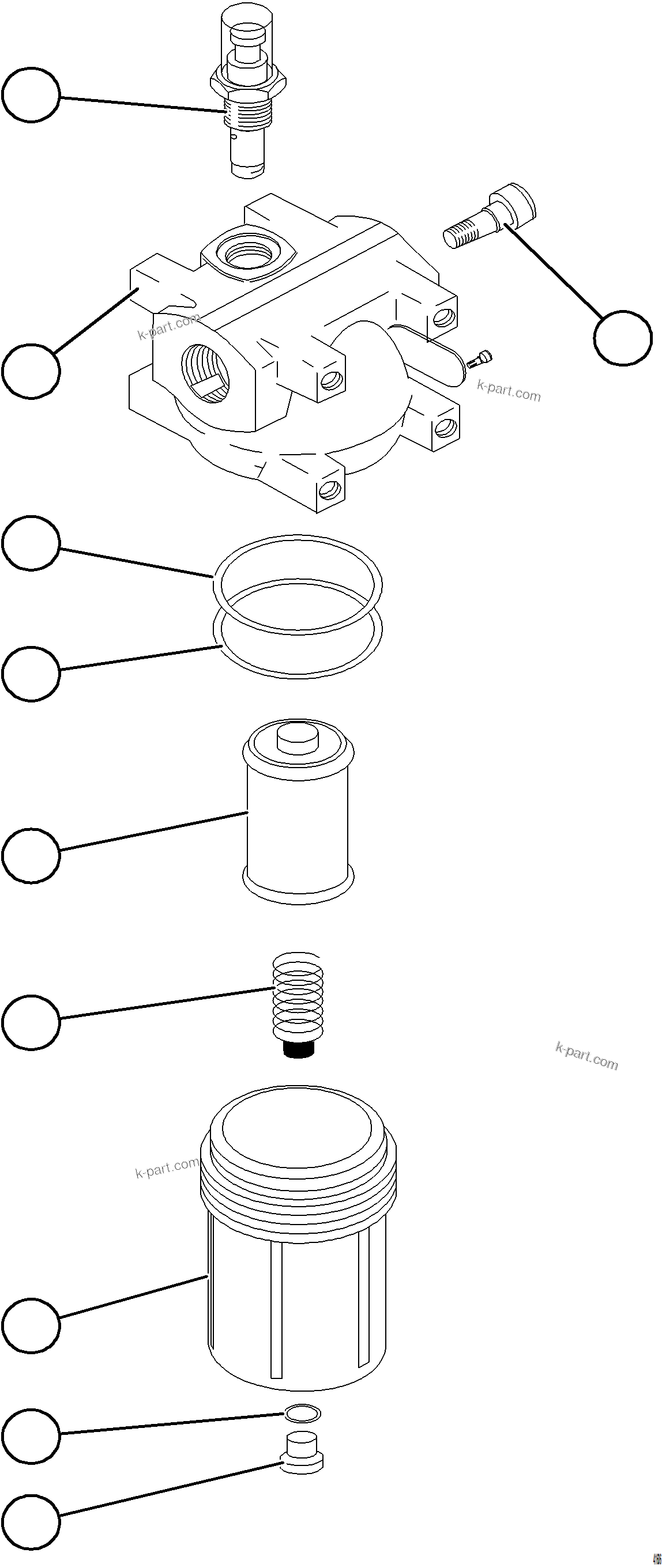 Komatsu parts book diagram for AFE59-GH 930E-4 S/N A31966 - A31967  PENASQUITO: AUTO LUBE FILTER ASSEMBLY             PC0811