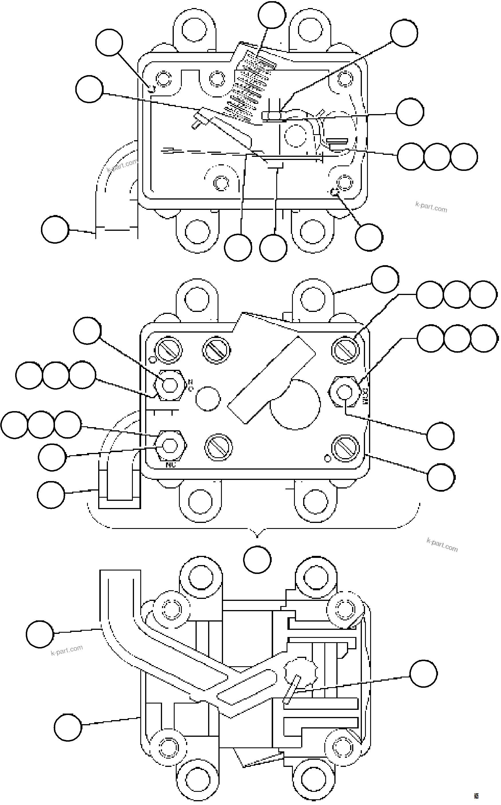 Komatsu parts book diagram for AFE59-GH 930E-4 S/N A31966 - A31967  PENASQUITO: POSITION SENSOR INTERLOCK        VE3530