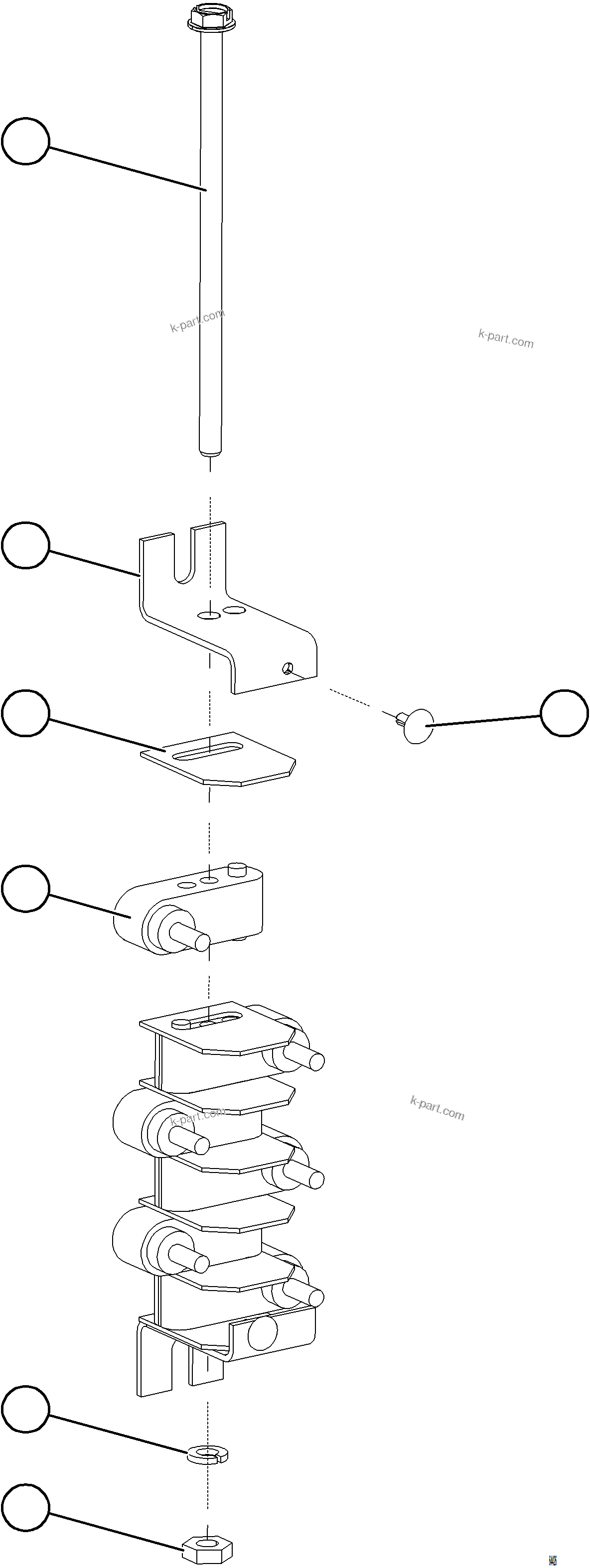 Komatsu parts book diagram for AFE59-GH 930E-4 S/N A31966 - A31967  PENASQUITO: TERMINAL BOARD          VS6690