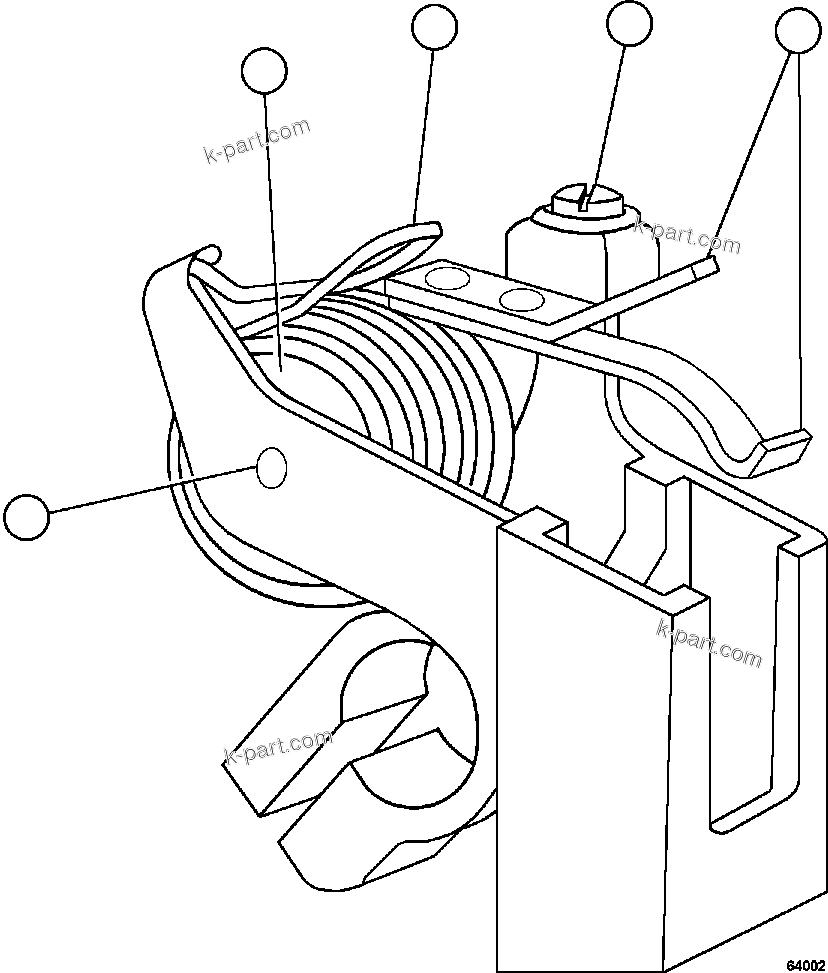 Komatsu parts book diagram for AFE59-GH 930E-4 S/N A31966 - A31967  PENASQUITO: BRUSH HOLDER ASSEMBLY            VS8587
