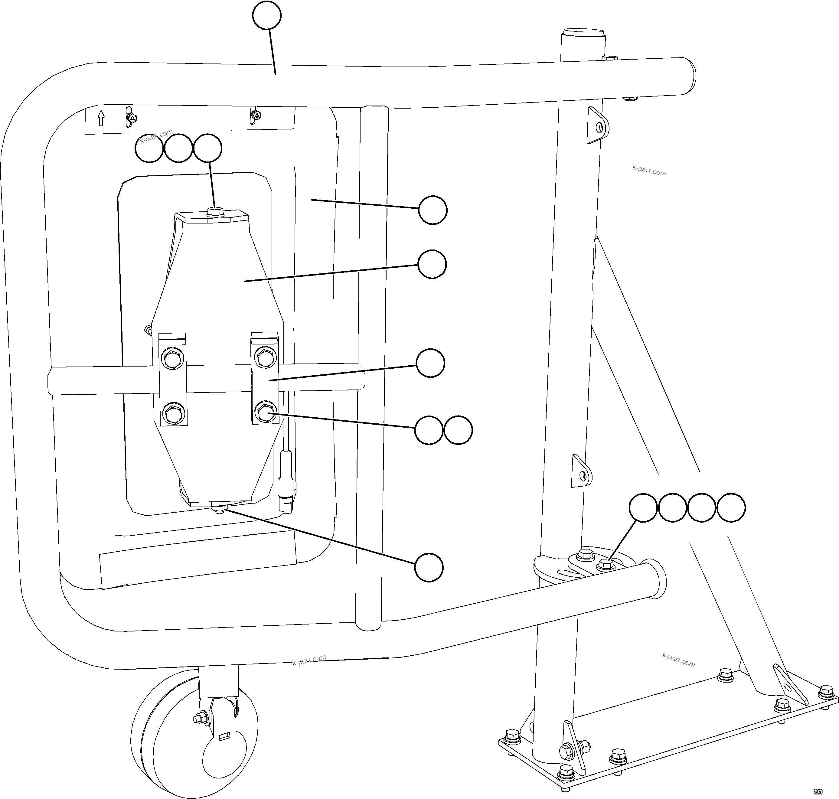 Komatsu parts book diagram for AFE59-GN 930E-4 S/N A31993  CASSERONES: RH MIRROR INSTALLATION