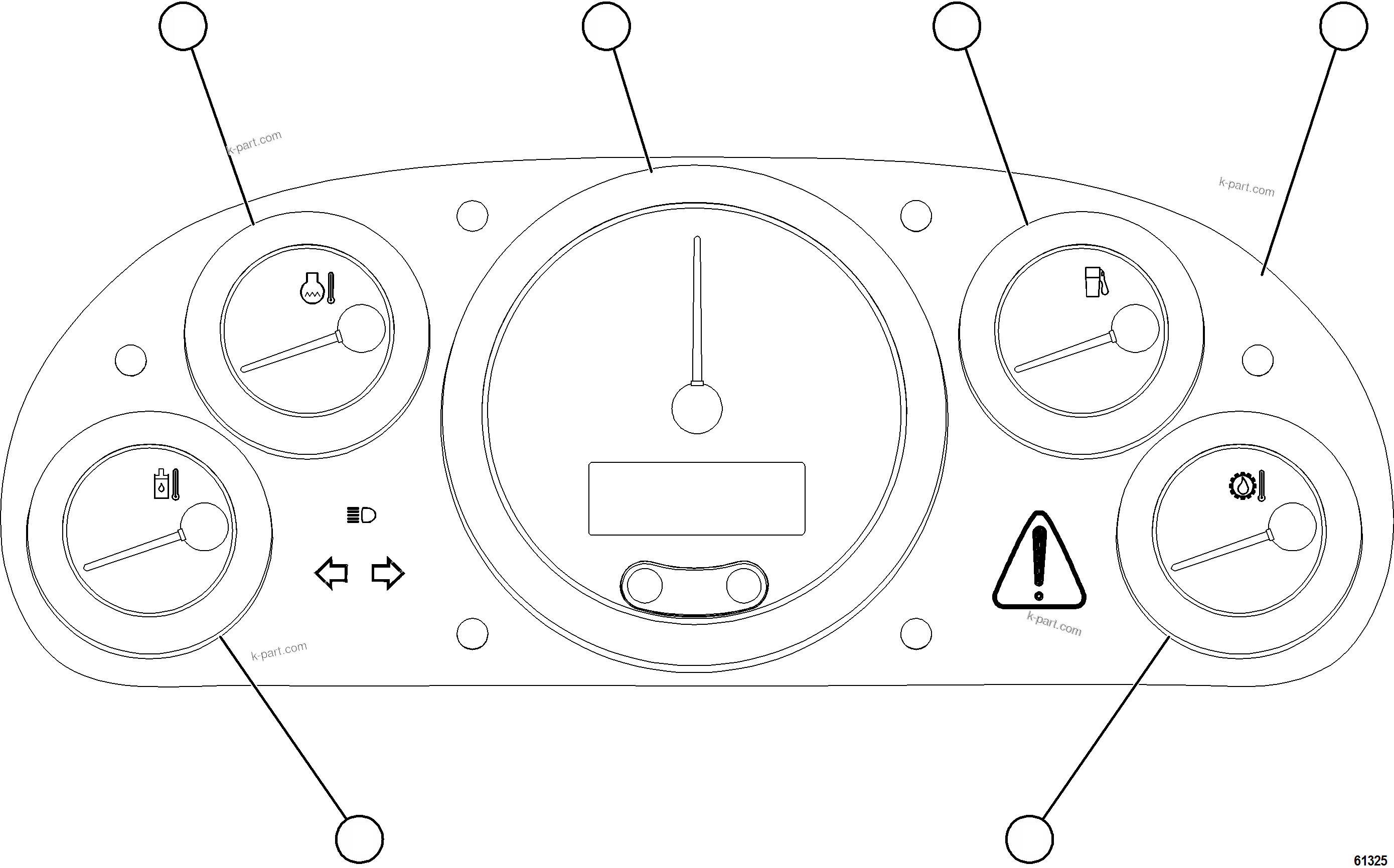 Komatsu parts book diagram for AFE59-GN 930E-4 S/N A31993  CASSERONES: GAUGE PANEL