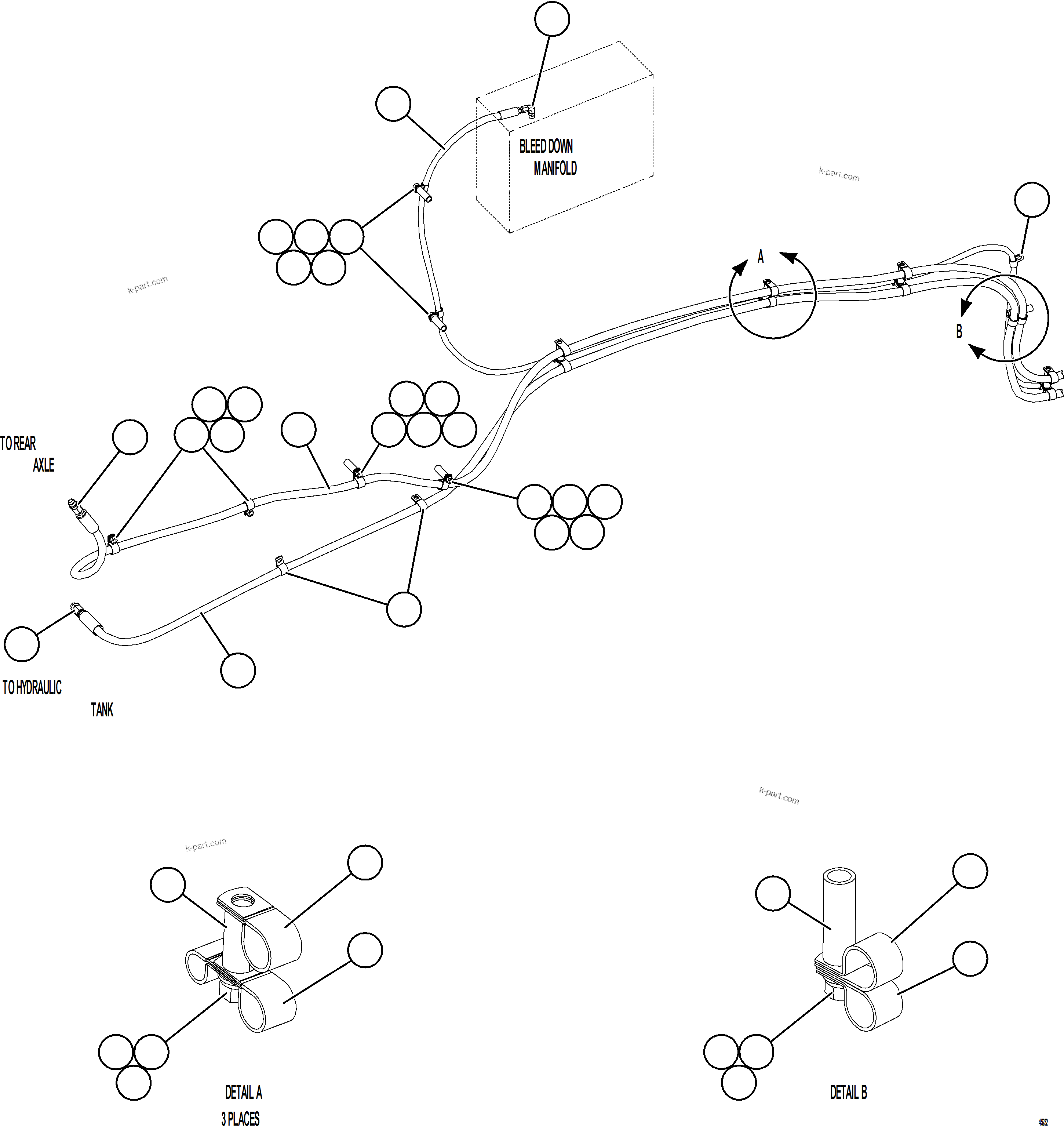 Komatsu parts book diagram for AFE59-GN 930E-4 S/N A31993  CASSERONES: AUTOMATIC LUBRICATION SYSTEM    4/4