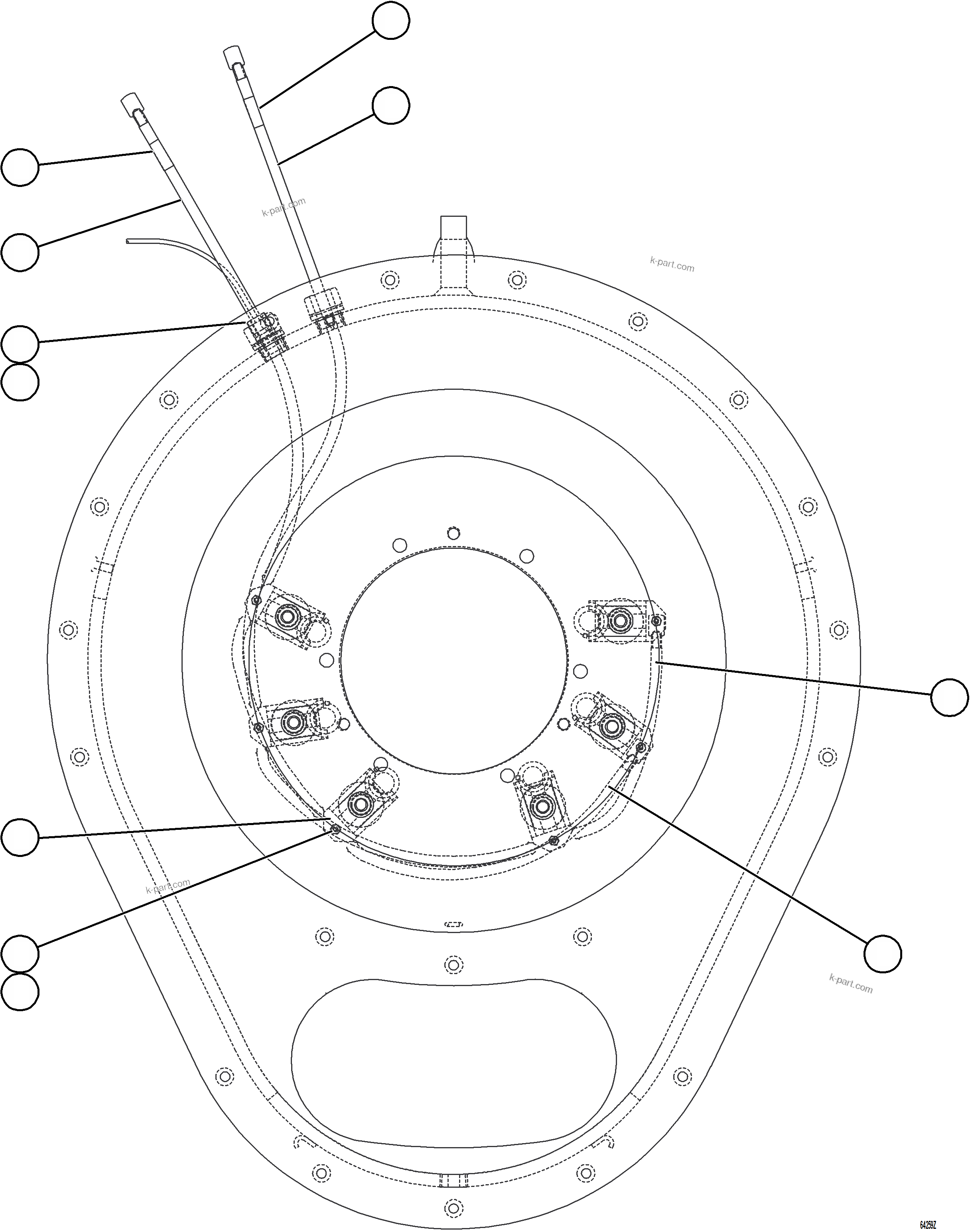 Komatsu parts book diagram for AFE59-GN 930E-4 S/N A31993  CASSERONES: ALTERNATOR - FIELD CONNECTOR (BRUSH HOLDER)