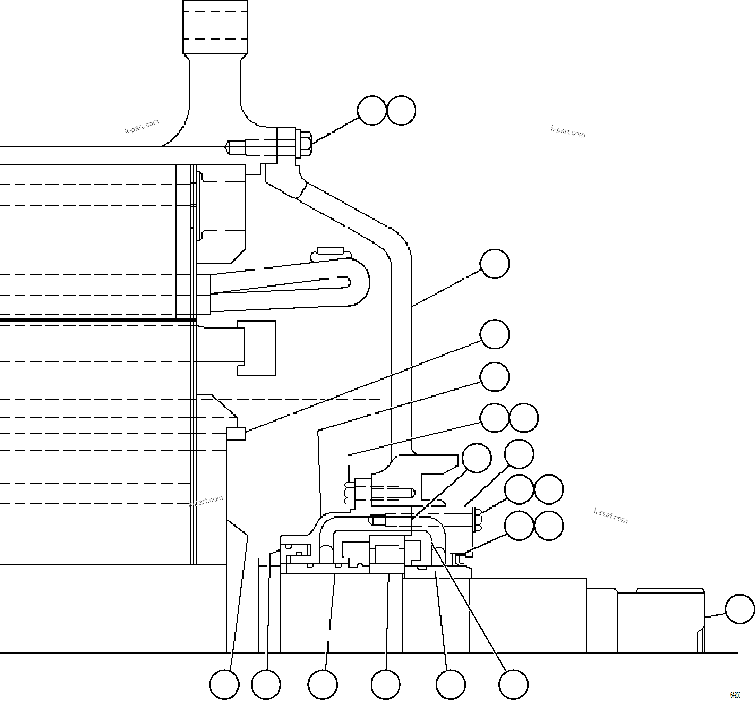 Komatsu parts book diagram for AFE59-GN 930E-4 S/N A31993  CASSERONES: MOTOR ASSEMBLY - WHEEL    2/2          XA4259