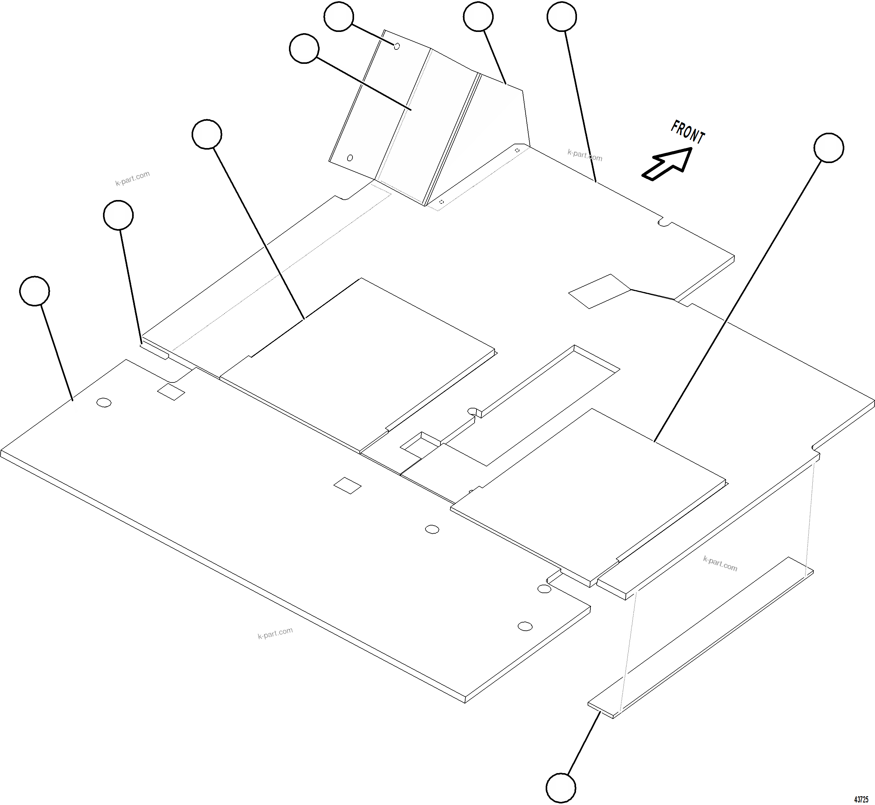 Komatsu parts book diagram for AFE59-GP 930E-4 S/N A31996, A32007, A32028 & A32036 - A32038  EPSA: FOOTREST AND FLOOR MATS