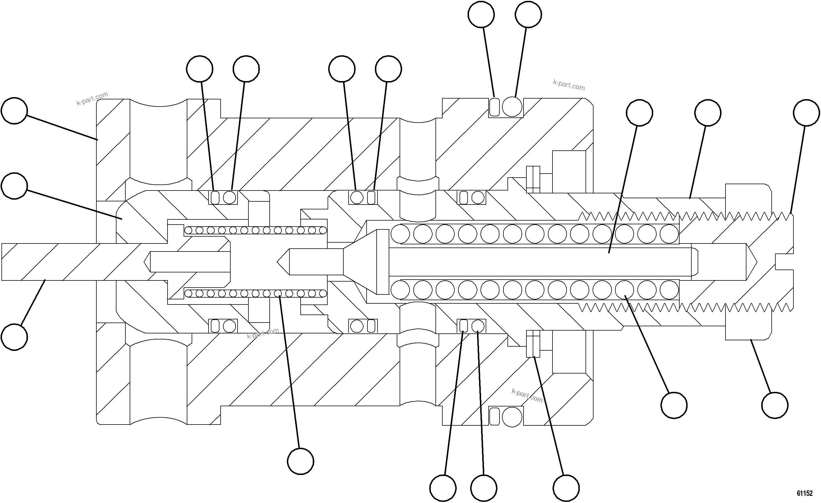 Komatsu parts book diagram for AFE59-GP 930E-4 S/N A31996, A32007, A32028 & A32036 - A32038  EPSA: RELIEF VALVE ASSEMBLY              VE3567