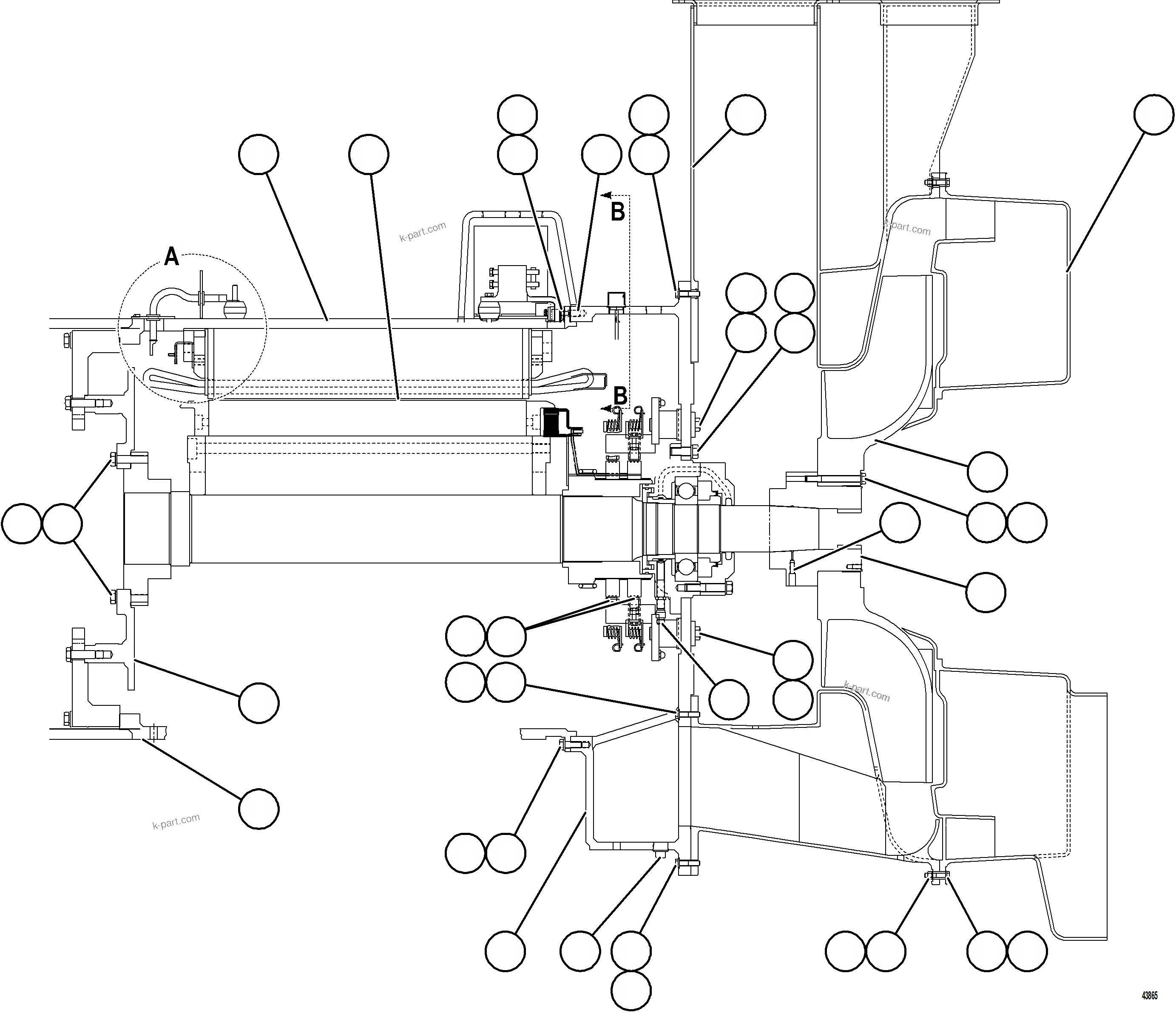 Komatsu parts book diagram for AFE59-GP 930E-4 S/N A31996, A32007, A32028 & A32036 - A32038  EPSA: ALTERNATOR - ENGINE MOUNT    1/2