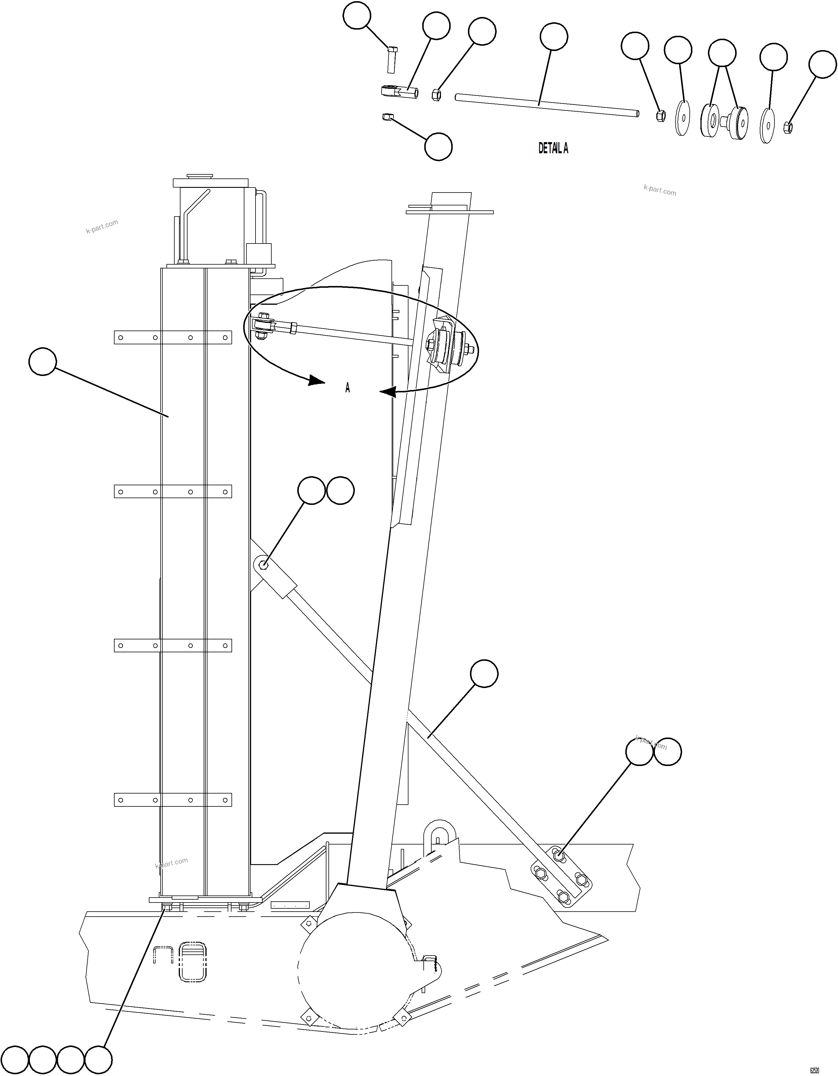 Komatsu parts book diagram for AFE59-GY 930E-4 S/N A32045 - A32046 & A32058 - A32061 VALE CARAJAS: RADIATOR INSTALLATION