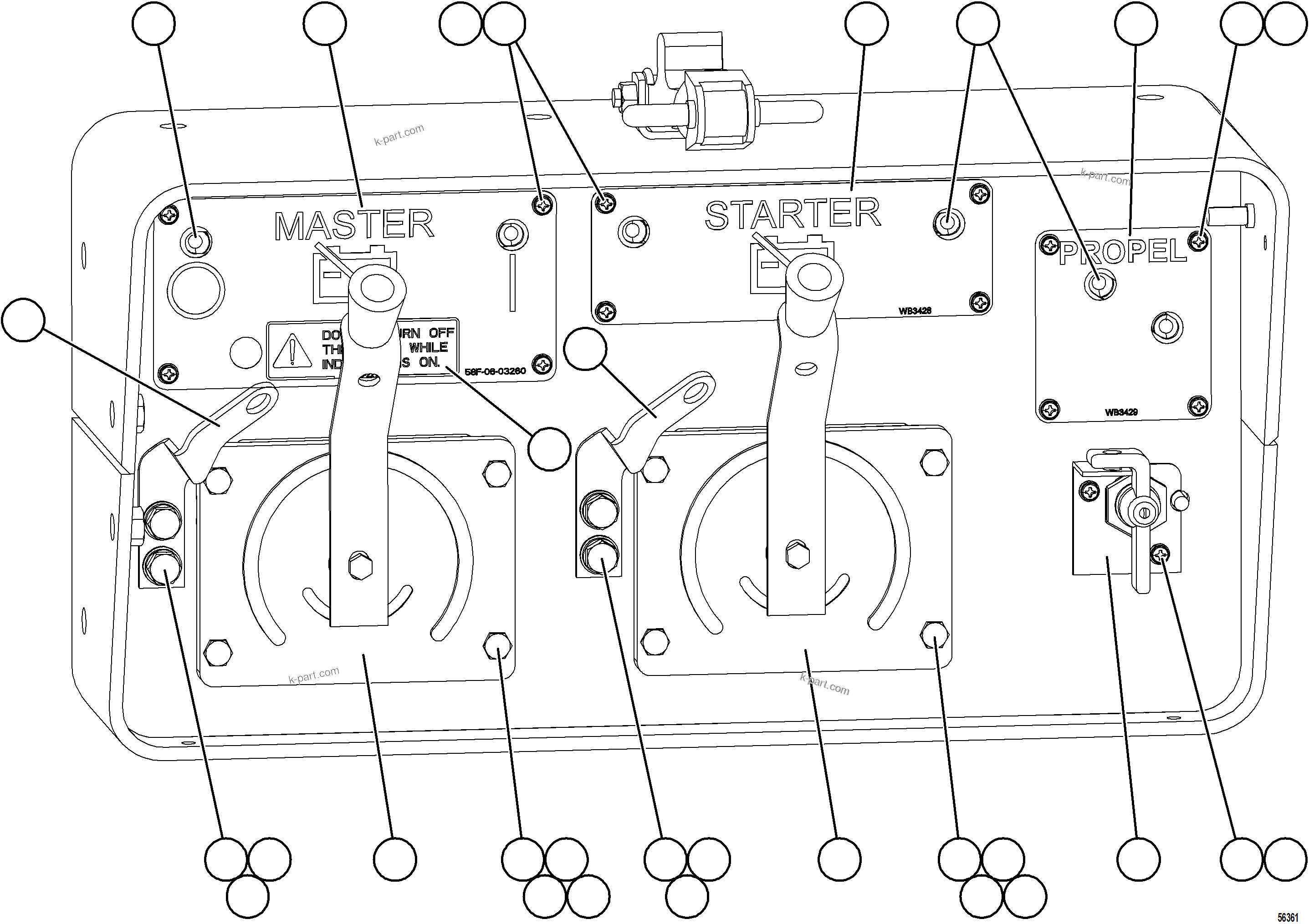 Komatsu parts book diagram for AFE59-GY 930E-4 S/N A32045 - A32046 & A32058 - A32061 VALE CARAJAS: ISOLATION BOX    1/3    58F-06-40111