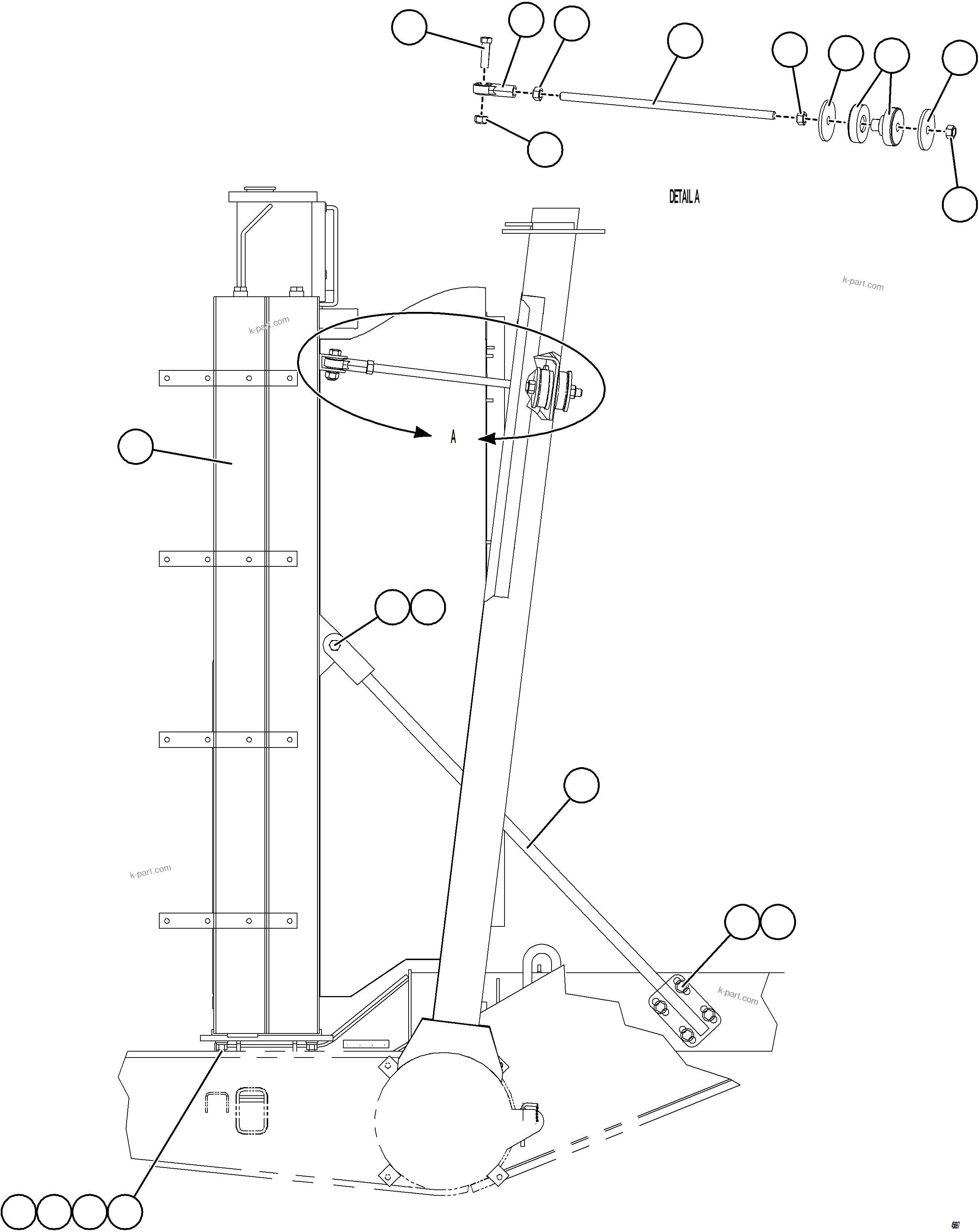 Komatsu parts book diagram for AFE59-HF 930E-4 S/N A32095 & A32101 MOGALAKWENA: RADIATOR INSTALLATION