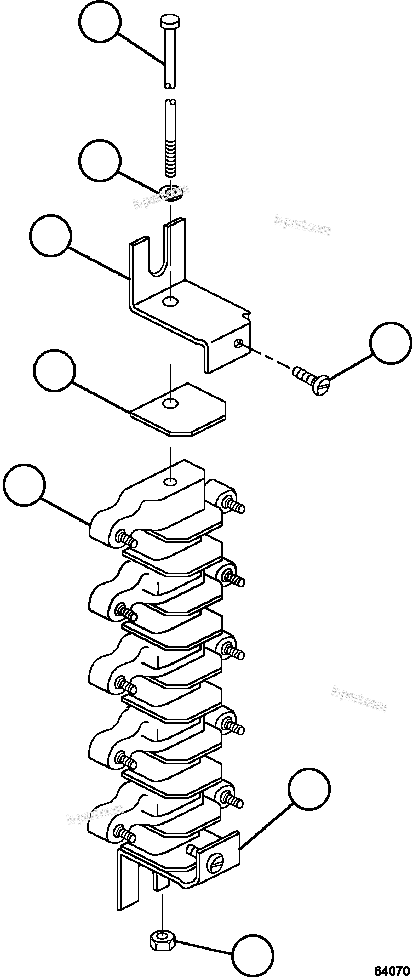 Komatsu parts book diagram for AFE59-HF 930E-4 S/N A32095 & A32101 MOGALAKWENA: TERMINAL BOARD    VS8192