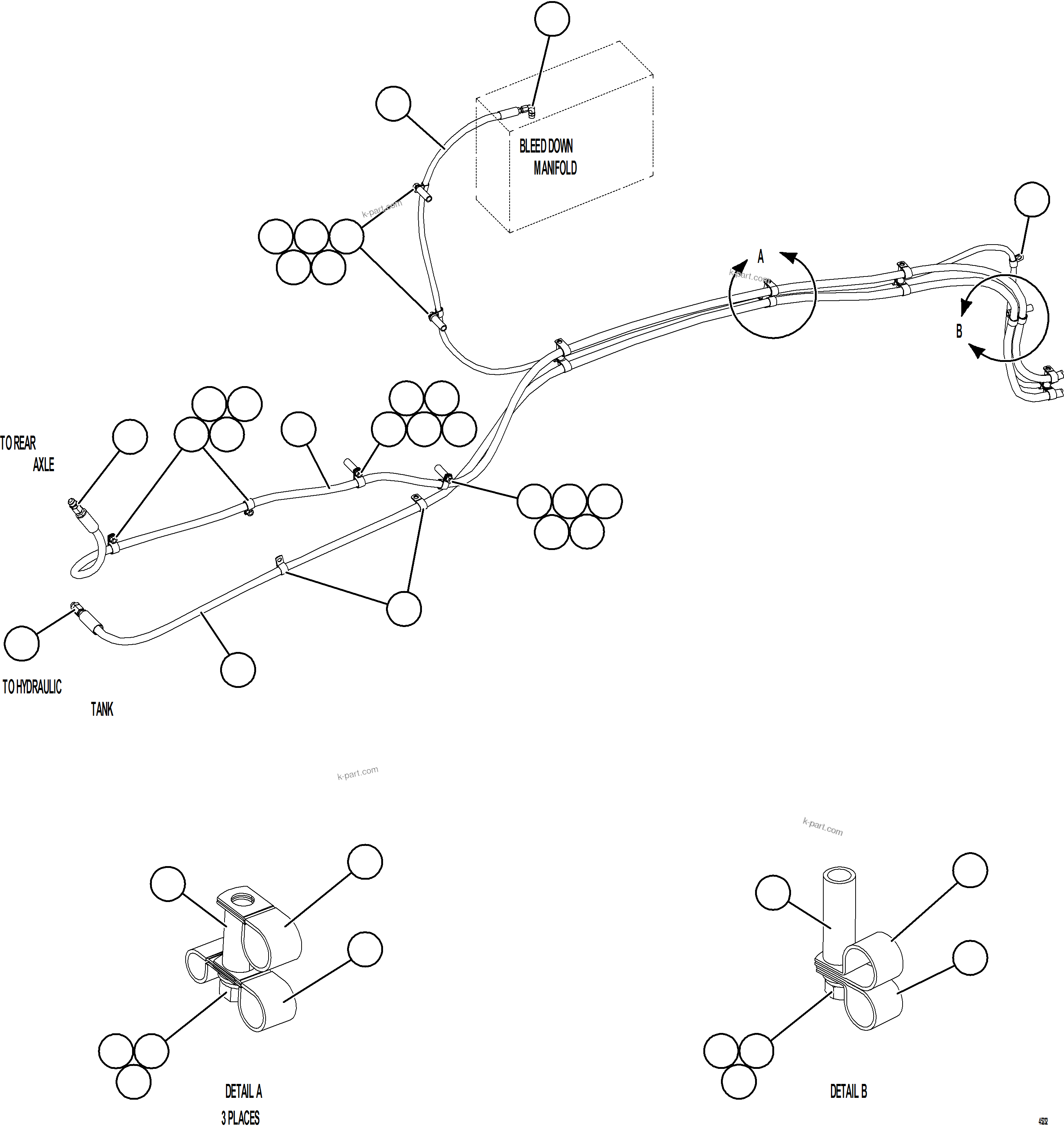 Komatsu parts book diagram for AFE59-HF 930E-4 S/N A32095 & A32101 MOGALAKWENA: AUTOMATIC LUBRICATION SYSTEM    4/4