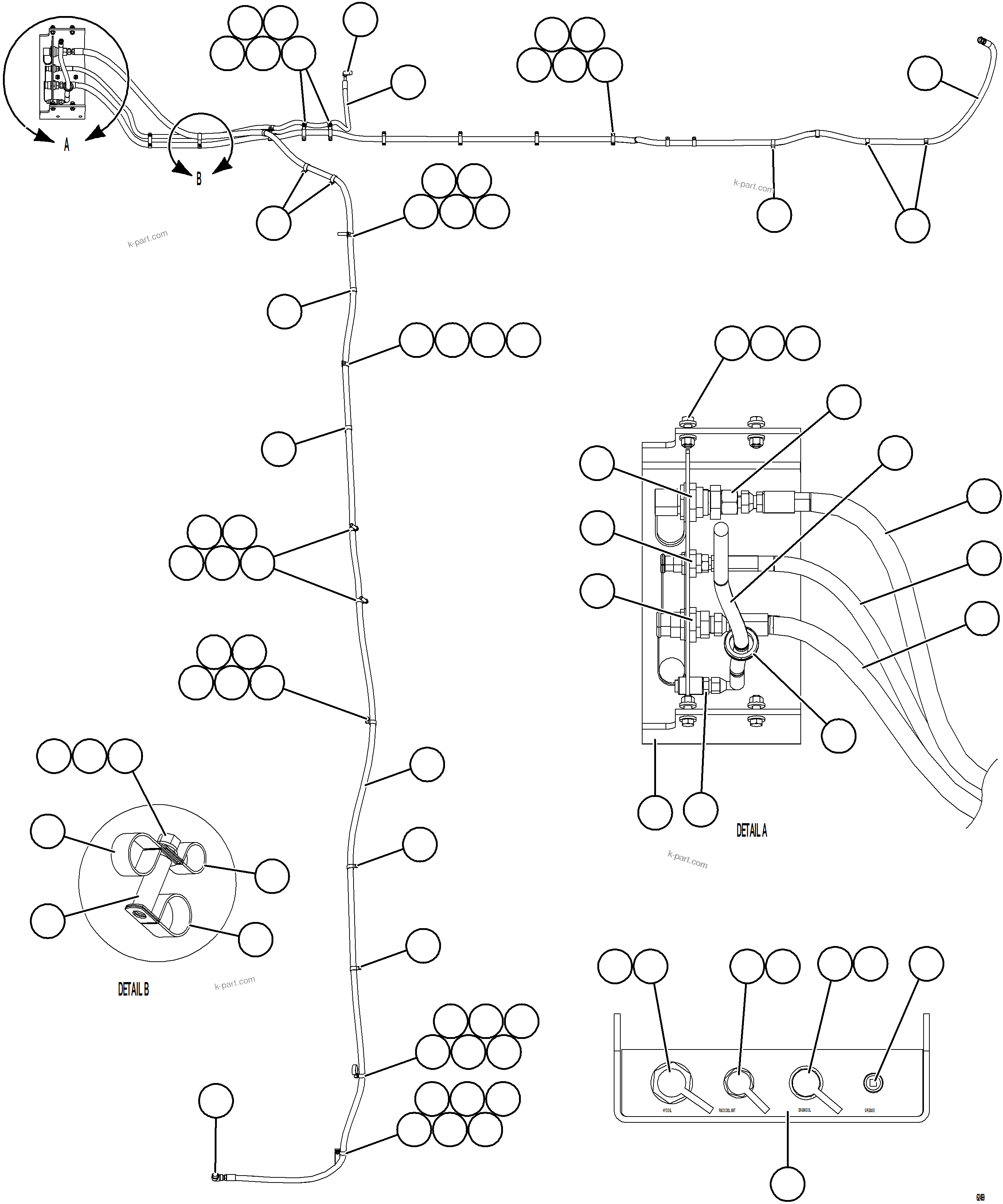 Komatsu parts book diagram for AFE59-HF 930E-4 S/N A32095 & A32101 MOGALAKWENA: SERVICE CENTER - LH