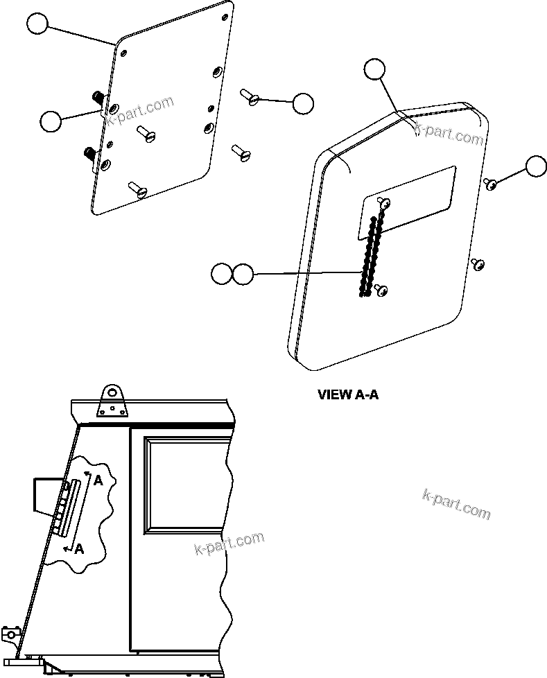Komatsu parts book diagram for AFE59-T 930E-4 S/N A30545 - A30547     LOS PELAMBRES: MANUAL HOLDER