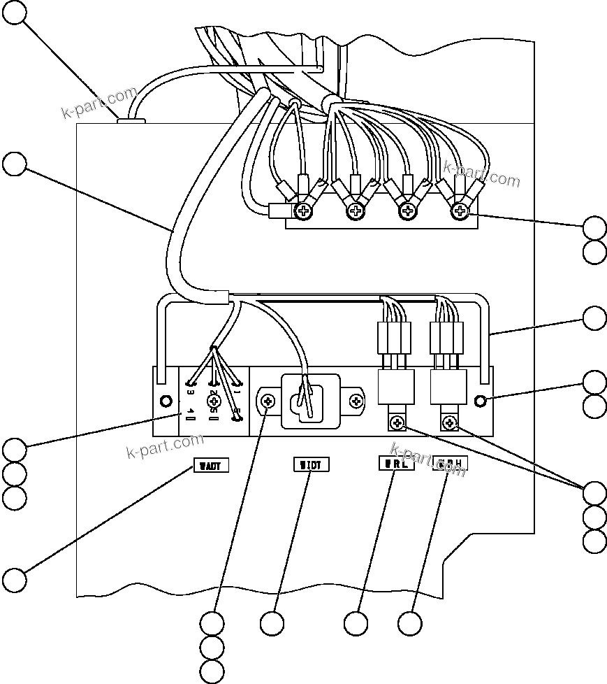 Komatsu parts book diagram for AFE59-T 930E-4 S/N A30545 - A30547     LOS PELAMBRES: WIPER/WASHER TIMER DELAY MODULES