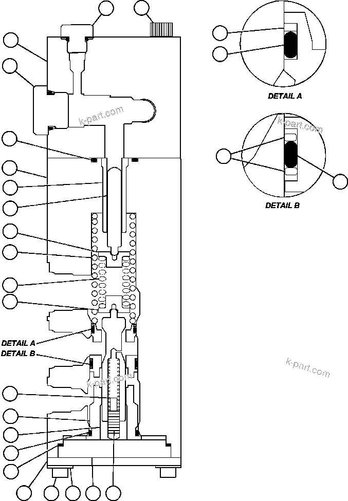 Komatsu parts book diagram for AFE59-T 930E-4 S/N A30545 - A30547     LOS PELAMBRES: DUAL RELAY VALVE (PC1531)