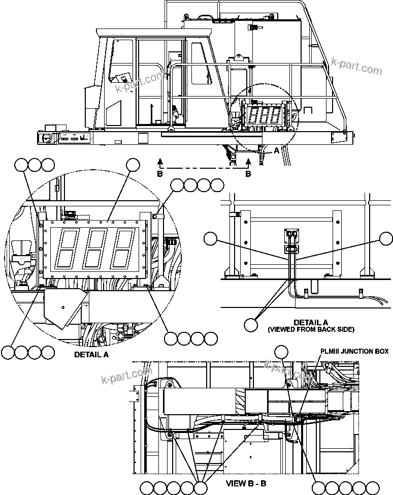 Komatsu parts book diagram for AFE59-T 930E-4 S/N A30545 - A30547     LOS PELAMBRES: PLMIII SCOREBOARD INSTALLATION - L.H.