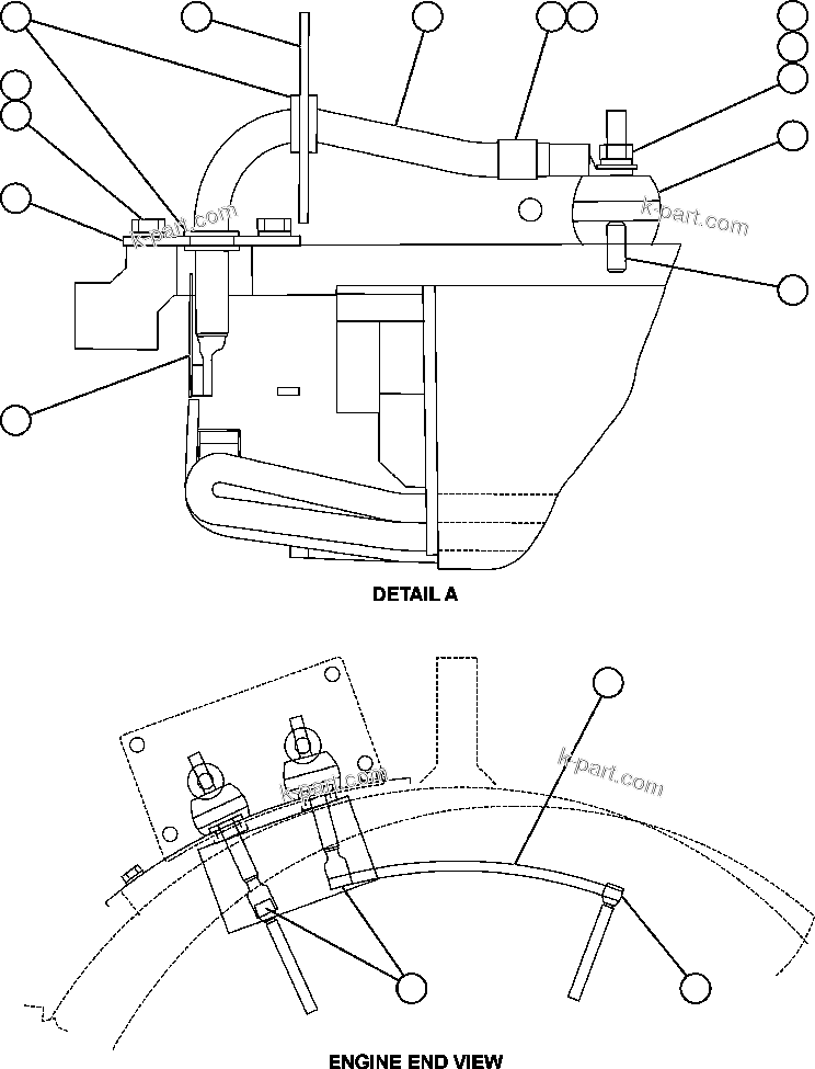 Komatsu parts book diagram for AFE59-T 930E-4 S/N A30545 - A30547     LOS PELAMBRES: ALTERNATOR - TERTIARY CONNECTION