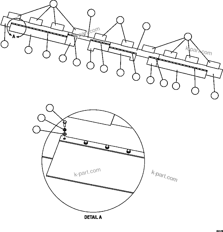 Komatsu parts book diagram for AFE62-AJ 930E-4SE S/N A31289, A31291, A31300, A31302, A31304, A31327, A31329, A31357, A31359, A31369, A31386, A31388, A31390, A31410, A31412 & A31414  LAS BAMBAS: BODY MUD FLAPS  1/2