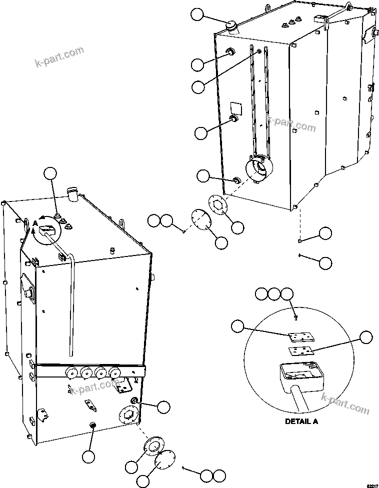 Komatsu parts book diagram for AFE62-BB 930E-4SE S/N A31791 - A31792 & A31813 - A31814  LAS BAMBAS: FUEL TANK