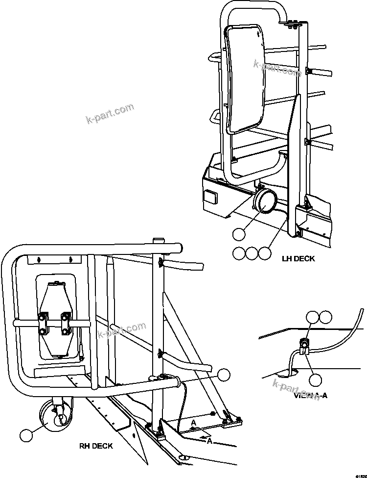 Komatsu parts book diagram for AFE62-BB 930E-4SE S/N A31791 - A31792 & A31813 - A31814  LAS BAMBAS: MIRROR MOUNTED FLOOD LIGHTS