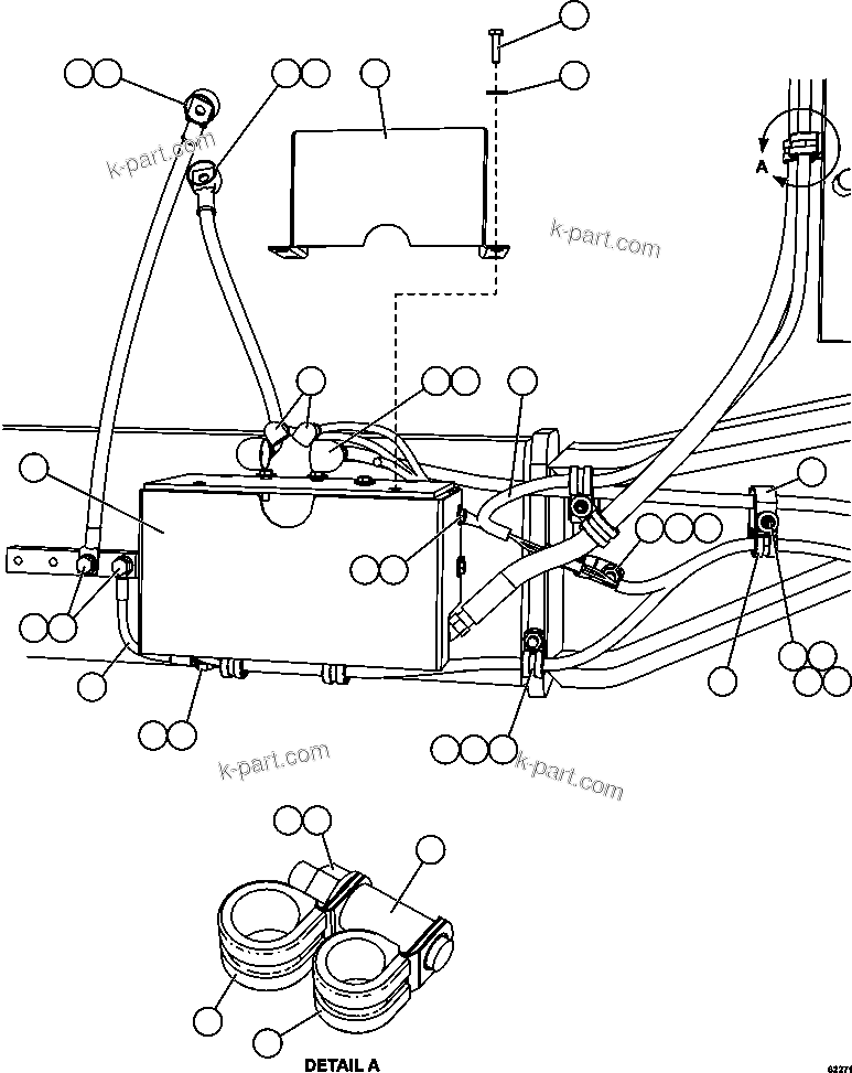 Komatsu parts book diagram for AFE62-BB 930E-4SE S/N A31791 - A31792 & A31813 - A31814  LAS BAMBAS: STARTING SYSTEM WIRING    3/4
