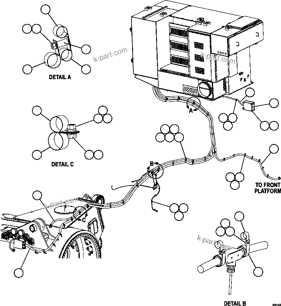 Komatsu parts book diagram for AFE62-BB 930E-4SE S/N A31791 - A31792 & A31813 - A31814  LAS BAMBAS: AUXILIARY CONTROL CABINET EXTERNAL WIRING  2/3