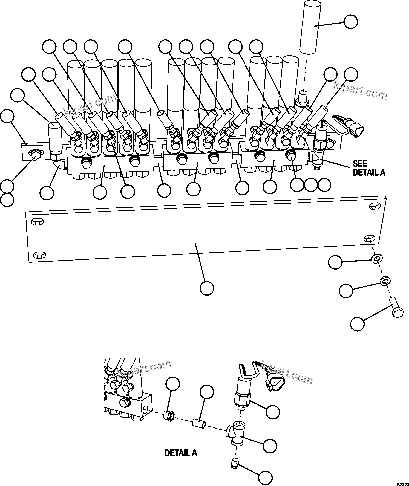Komatsu parts book diagram for AFE62-BB 930E-4SE S/N A31791 - A31792 & A31813 - A31814  LAS BAMBAS: AUTOMATIC LUBRICATION SYSTEM - REAR AXLE    1/2