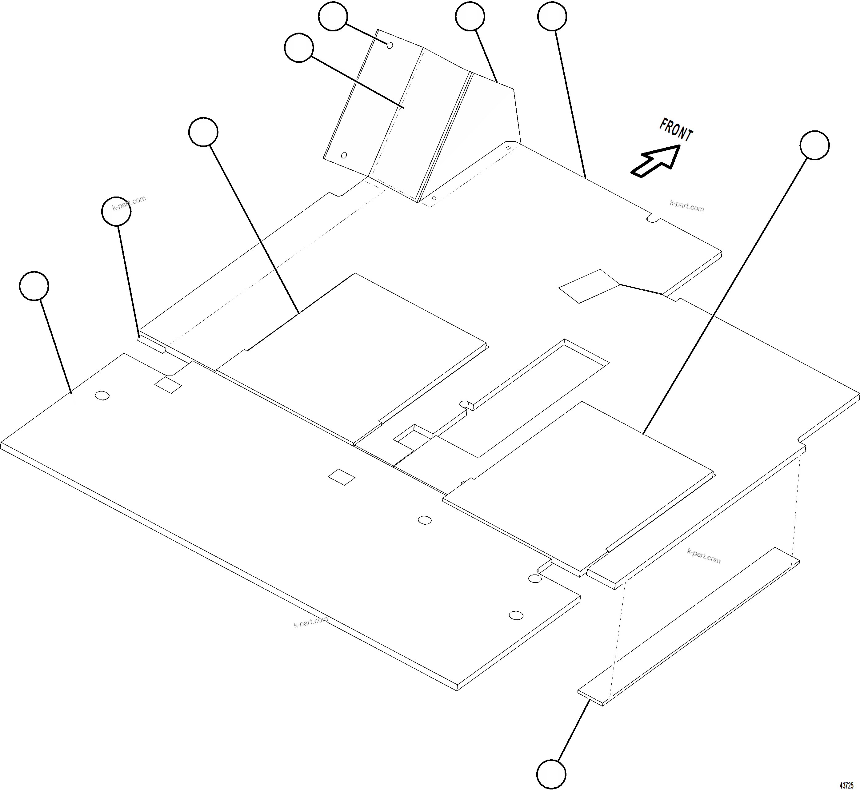Komatsu parts book diagram for AFE62-BW 930E-4SE S/N A32123  COLLAHUASI: FOOTREST AND FLOOR MATS