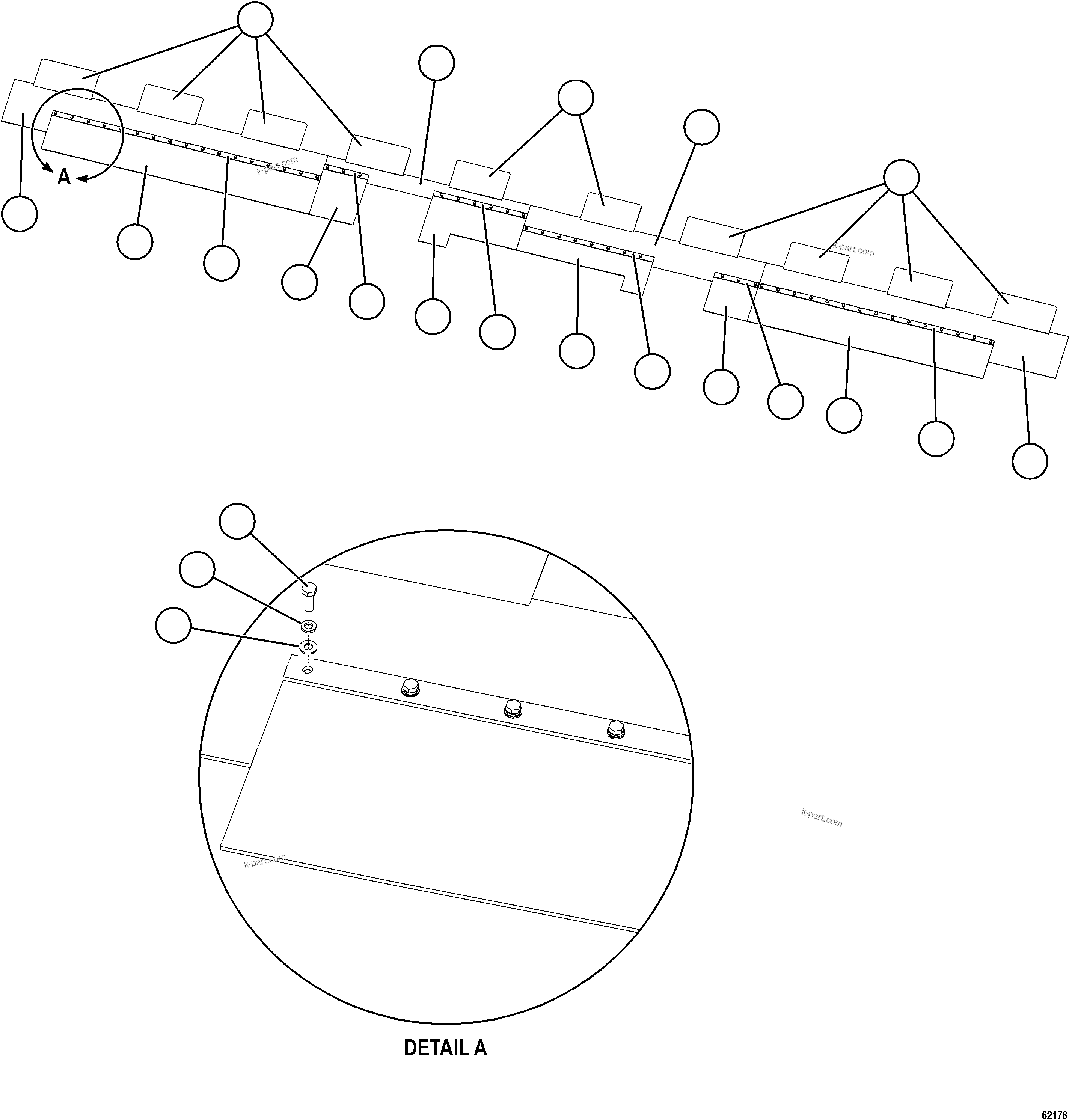 Komatsu parts book diagram for AFE62-BW 930E-4SE S/N A32123  COLLAHUASI: BODY MUD FLAPS   1/2