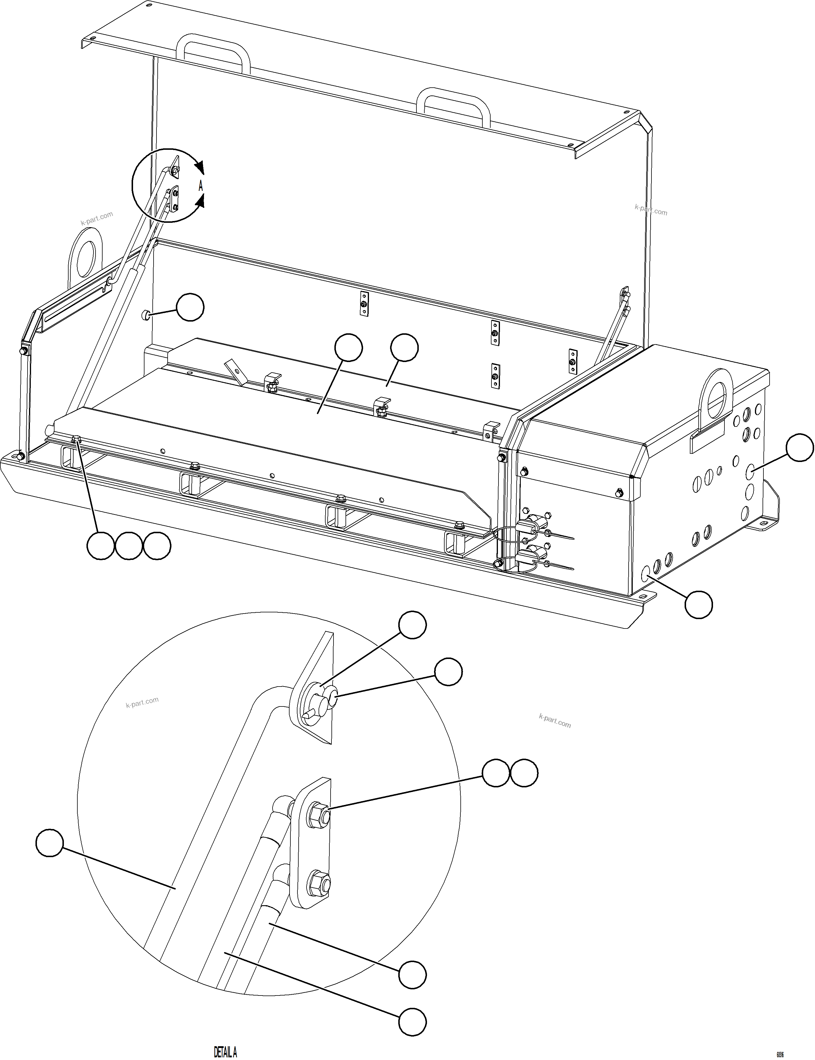 Komatsu parts book diagram for AFE62-BW 930E-4SE S/N A32123  COLLAHUASI: BATTERY BOX    2/6