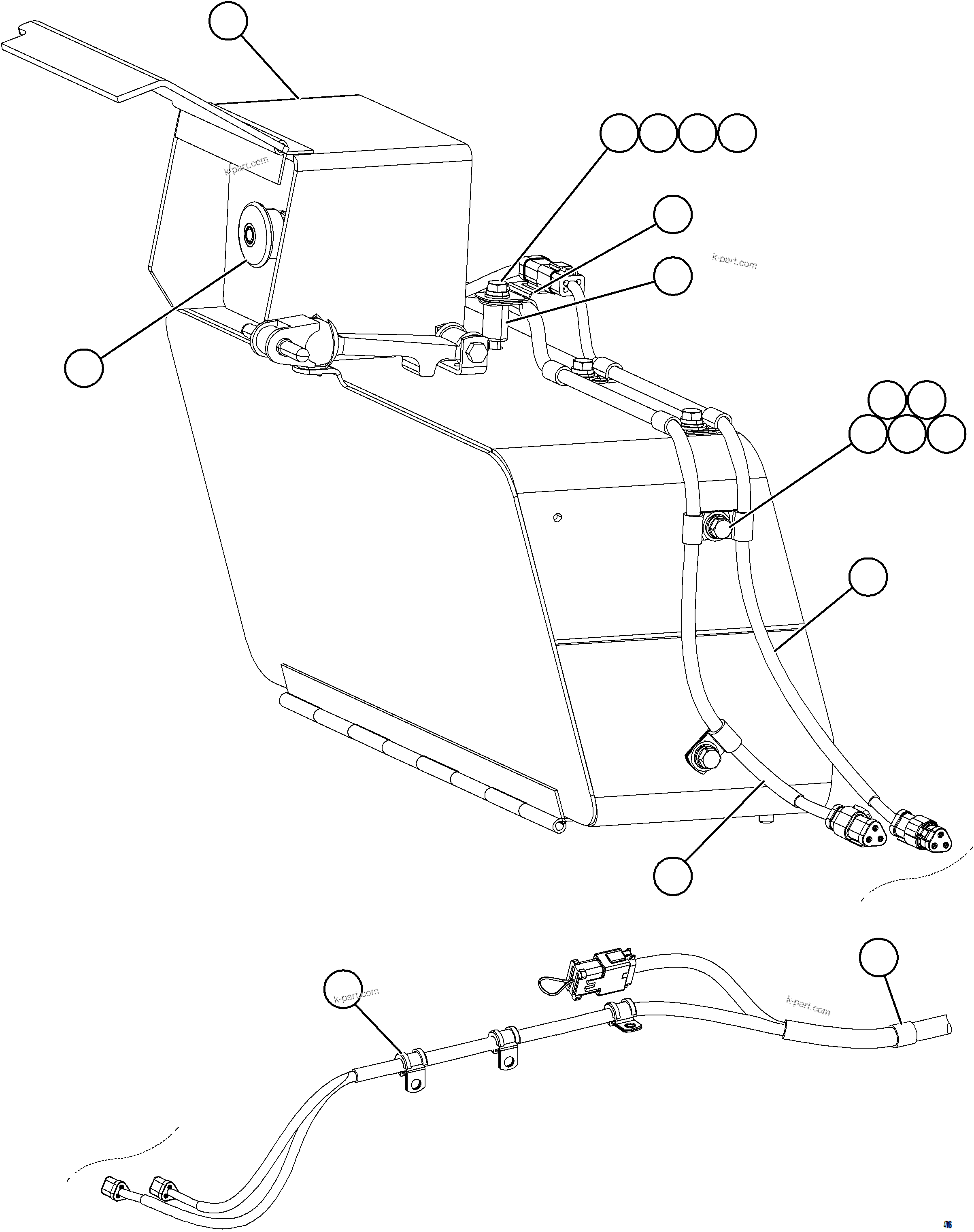 Komatsu parts book diagram for AFE62-BW 930E-4SE S/N A32123  COLLAHUASI: EMERGENCY SHUTDOWN SWITCH