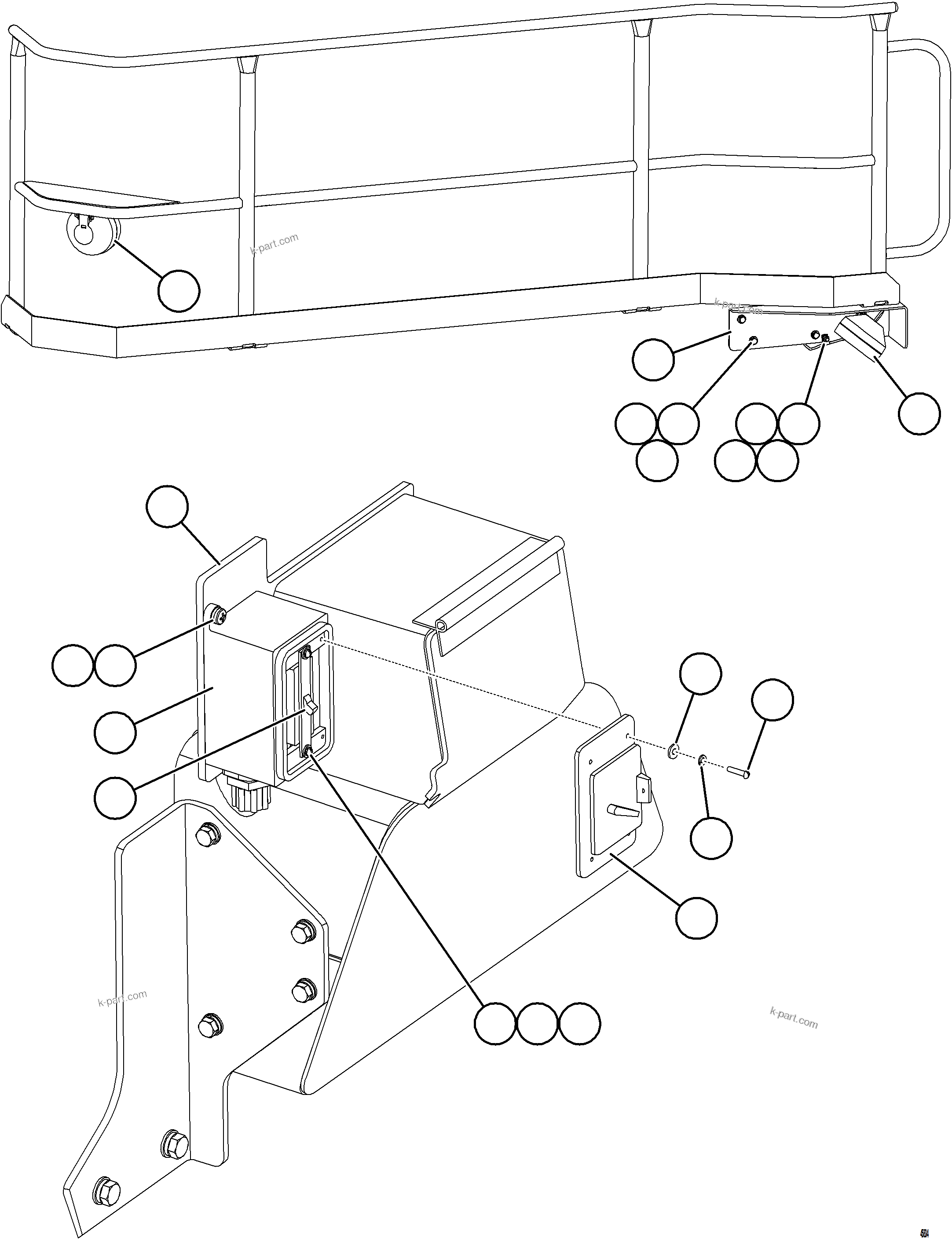 Komatsu parts book diagram for AFE62-BW 930E-4SE S/N A32123  COLLAHUASI: LADDER LIGHT SWITCH