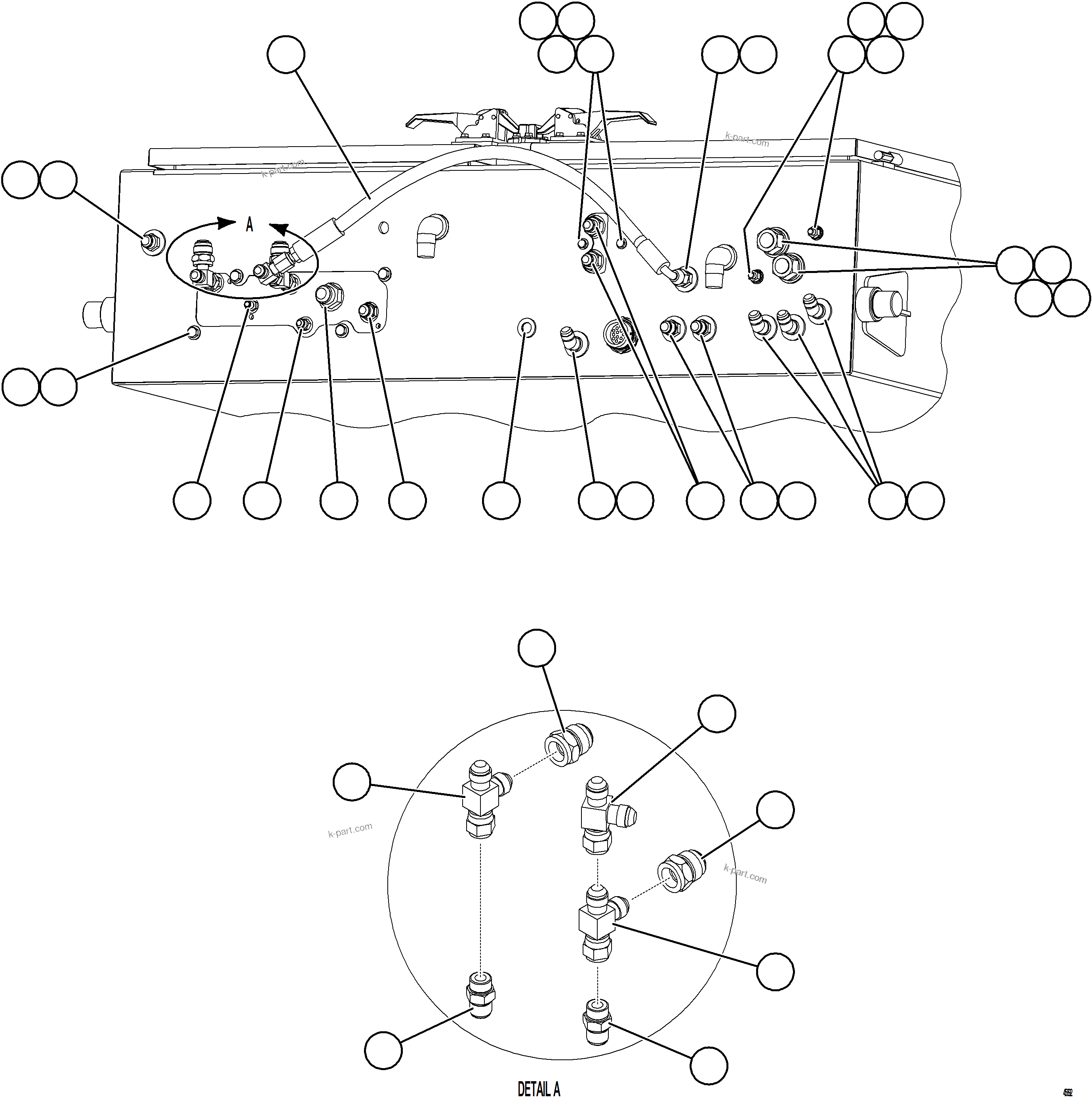 Komatsu parts book diagram for AFE62-BW 930E-4SE S/N A32123  COLLAHUASI: HYDRAULIC BRAKE CABINET     2/2