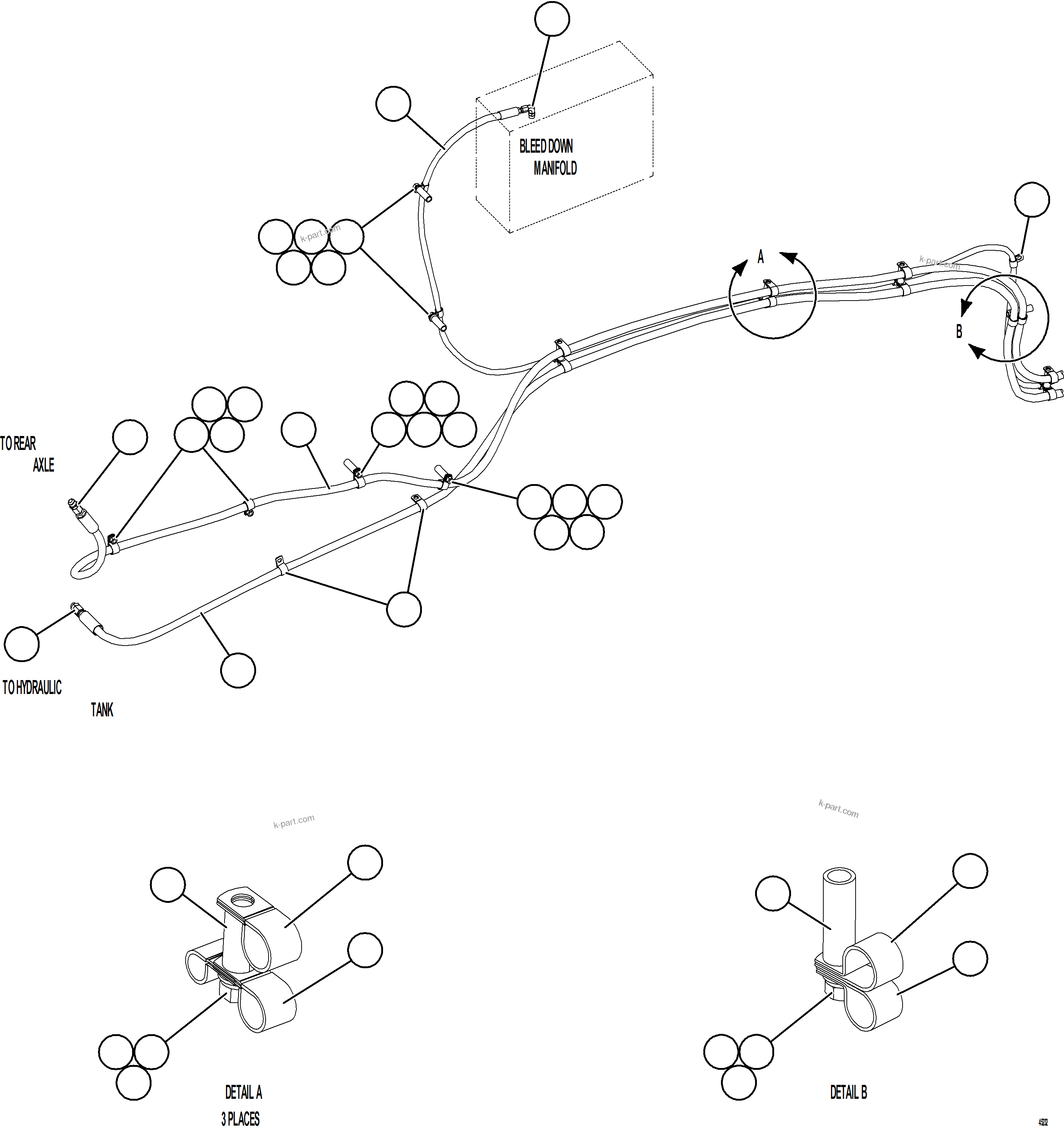 Komatsu parts book diagram for AFE62-BW 930E-4SE S/N A32123  COLLAHUASI: AUTOMATIC LUBRICATION SYSTEM    4/4