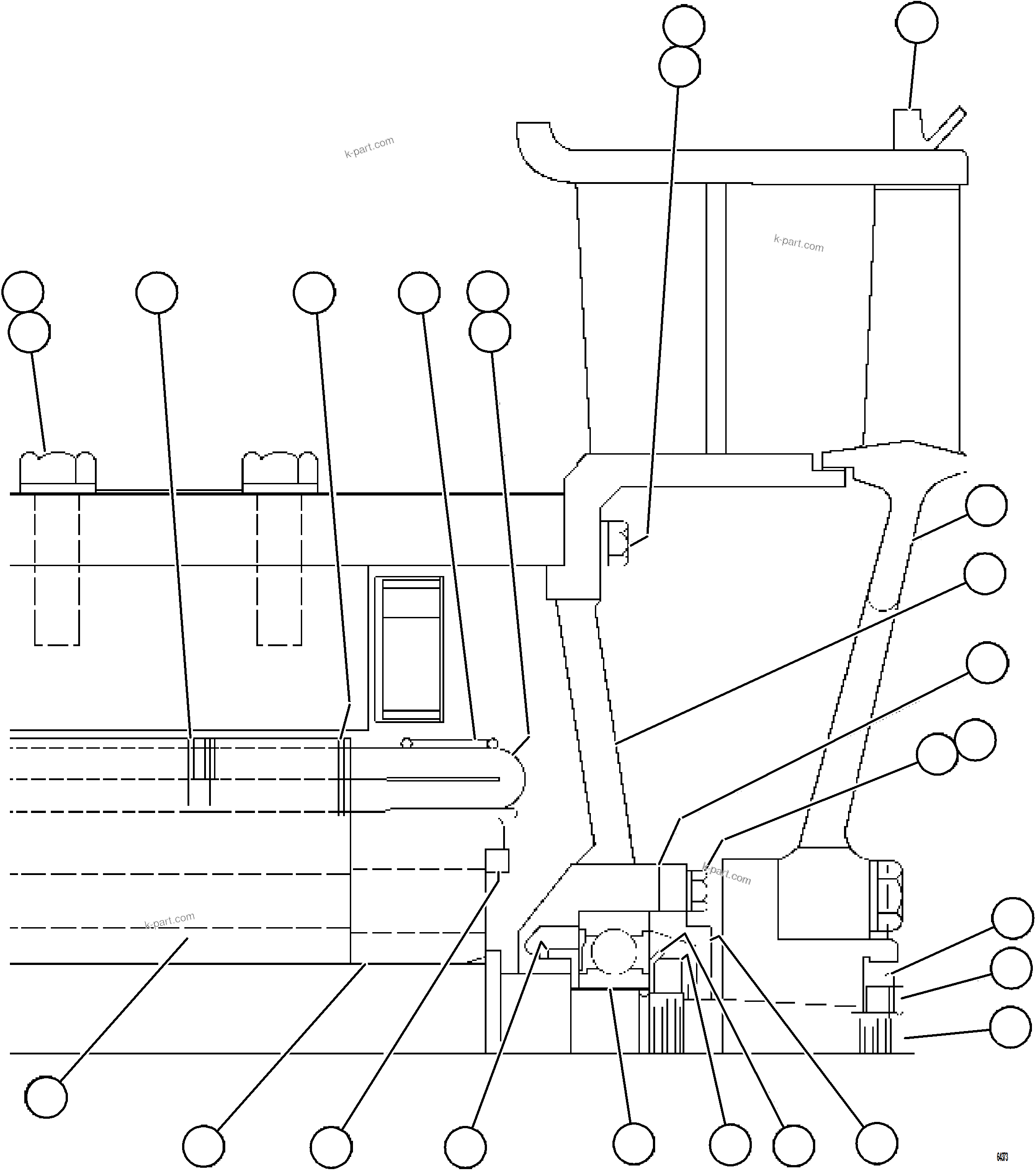 Komatsu parts book diagram for AFE62-BW 930E-4SE S/N A32123  COLLAHUASI: BLOWER MOTOR (NON-COMMUTATOR END)   XA4146